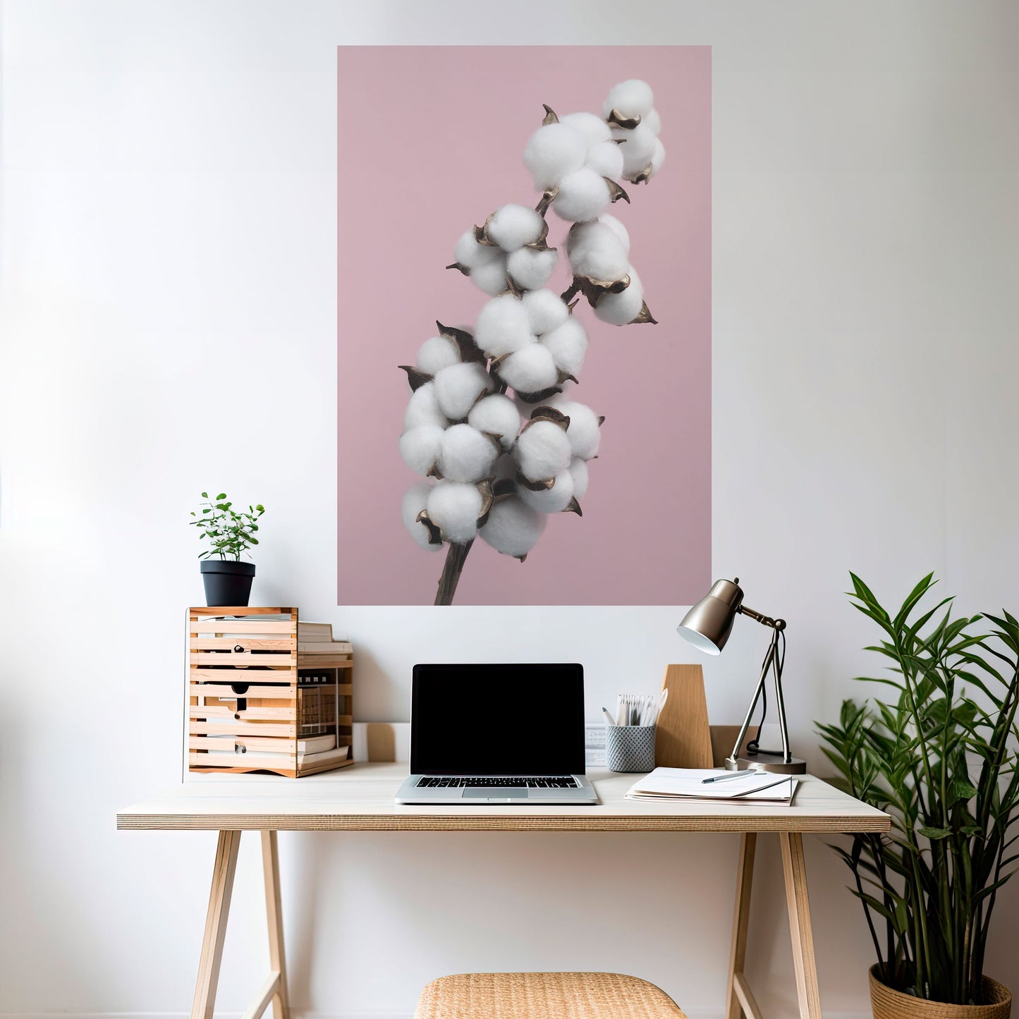 COTTON CLOUDS WHISPER Poster verticale staccabile e attaccabile