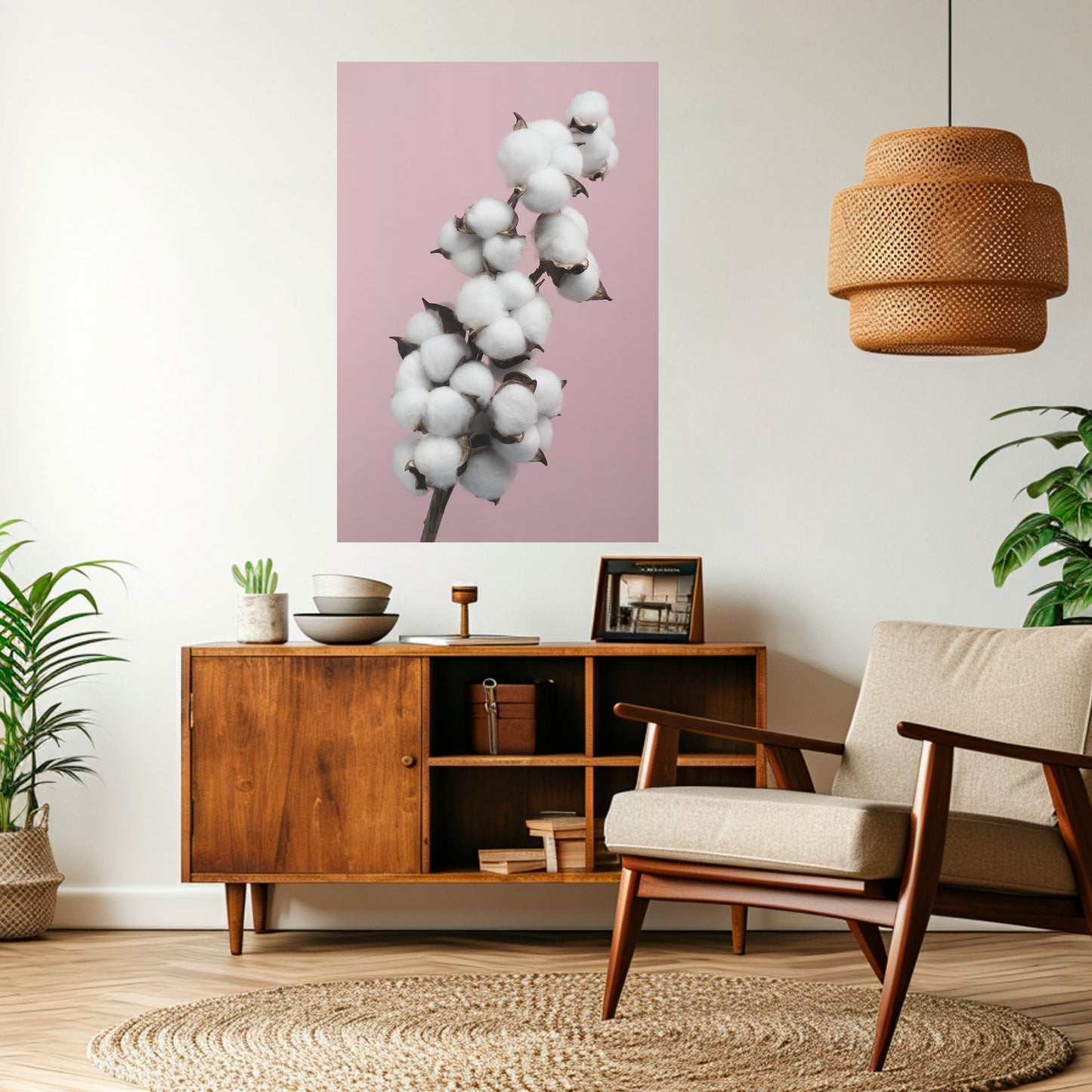 COTTON CLOUDS WHISPER Poster verticale staccabile e attaccabile
