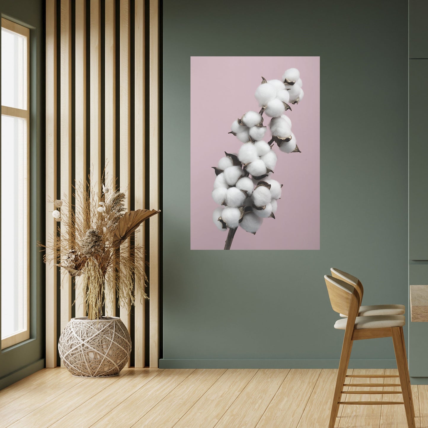 COTTON CLOUDS WHISPER Poster verticale staccabile e attaccabile