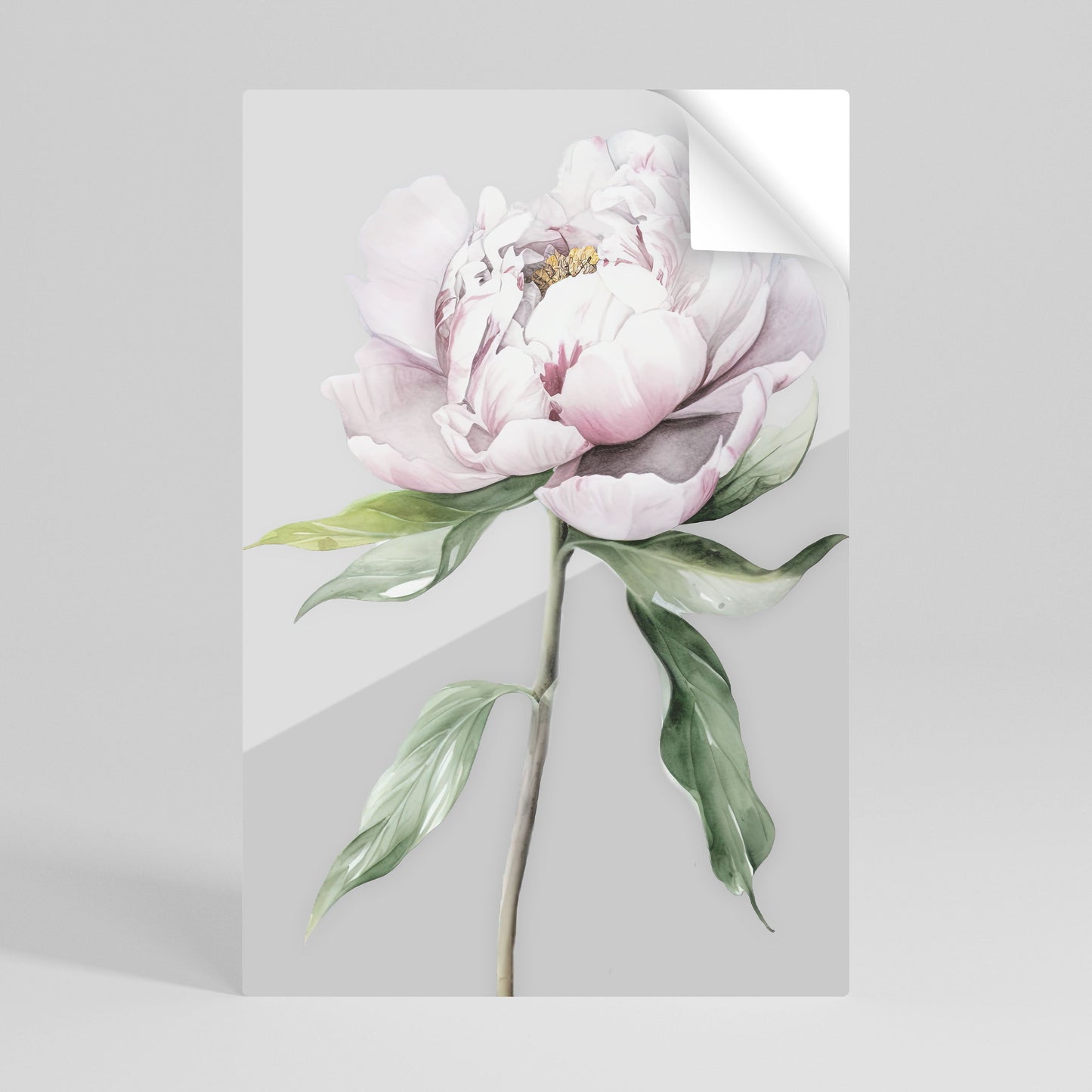 Poster verticale staccabile e attaccabile con fantasia floreale evocativa