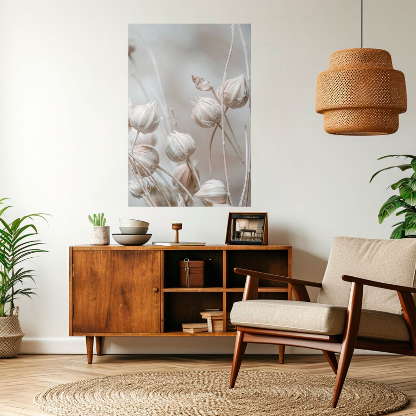 Poster verticale staccabile e attaccabile TRANQUIL BLOOMING VISION