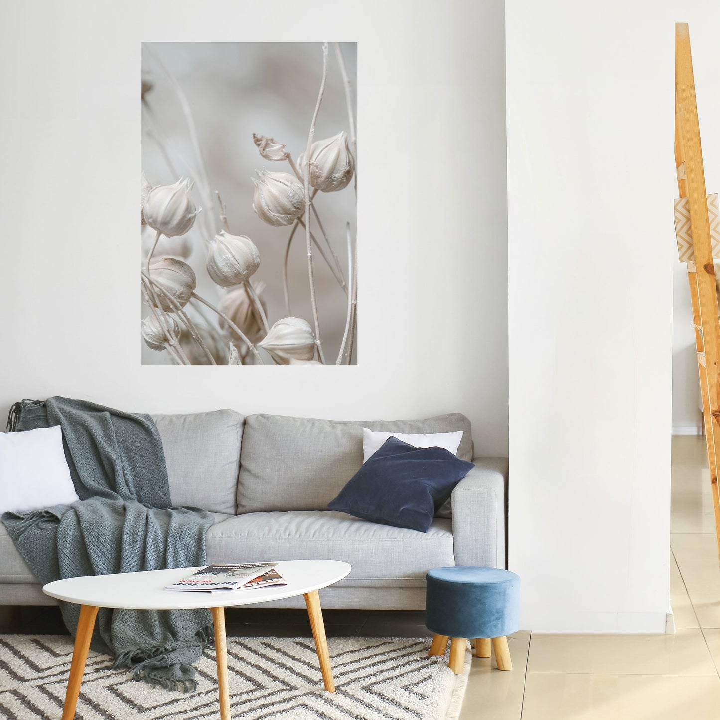 Poster verticale staccabile e attaccabile TRANQUIL BLOOMING VISION
