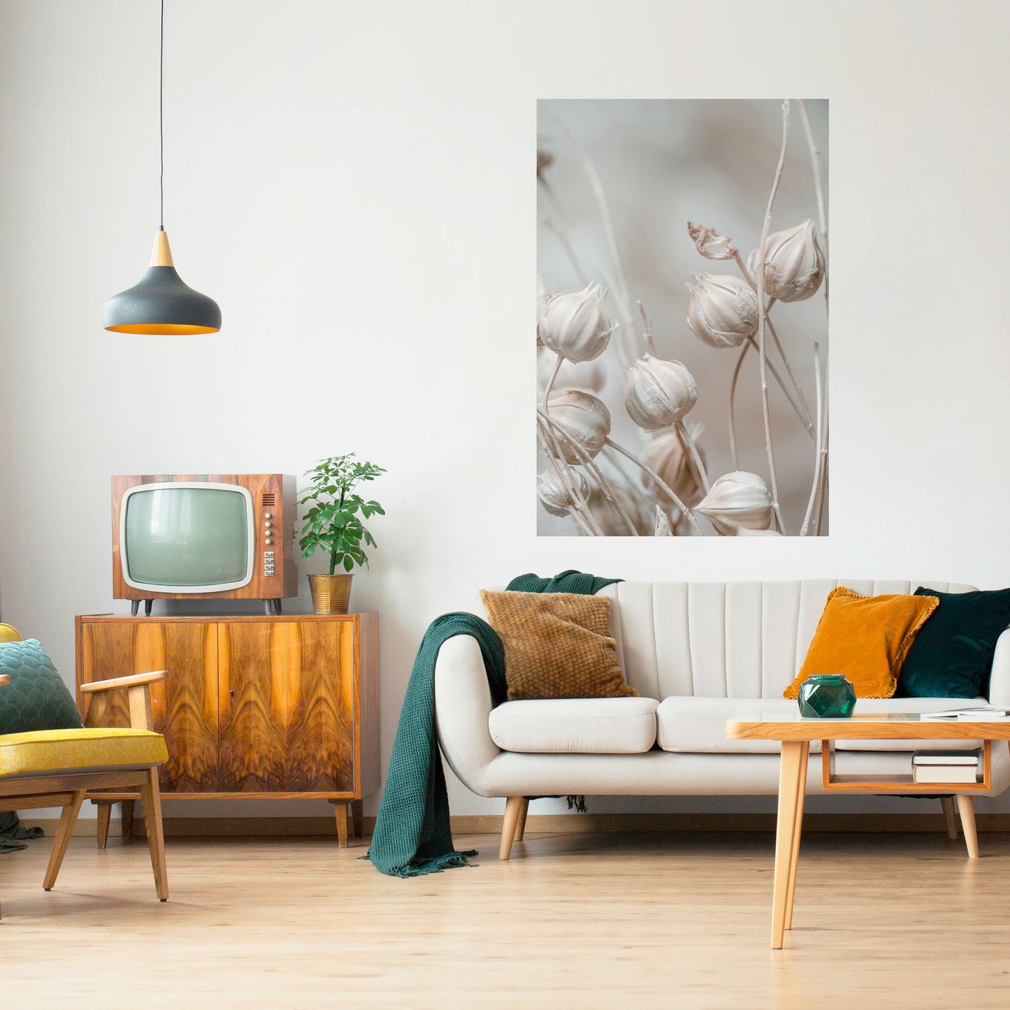 Poster verticale staccabile e attaccabile TRANQUIL BLOOMING VISION