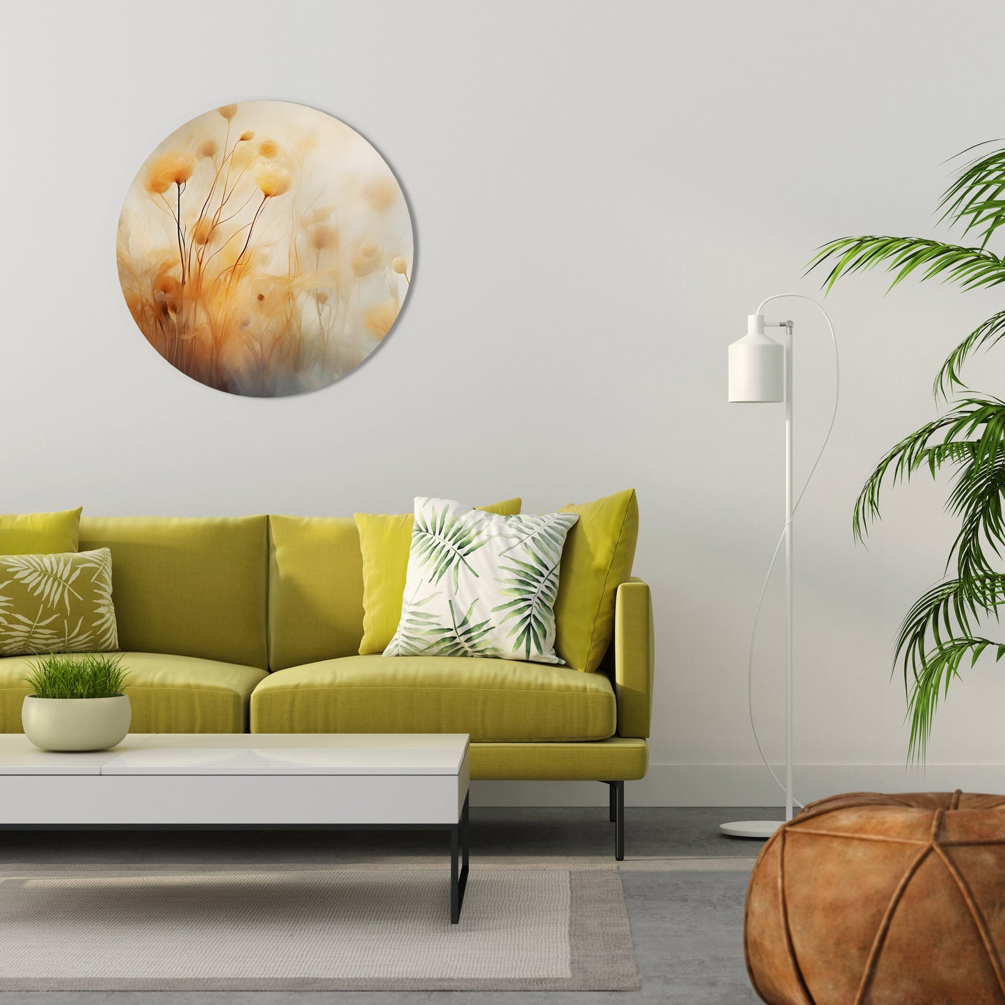 Decorazione murale rotonda GOLDEN HUE EMBRACE
