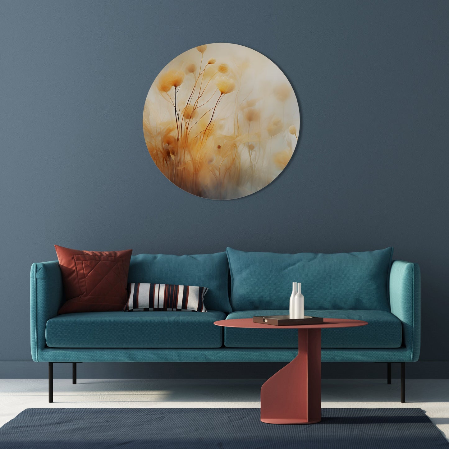 Decorazione murale rotonda GOLDEN HUE EMBRACE