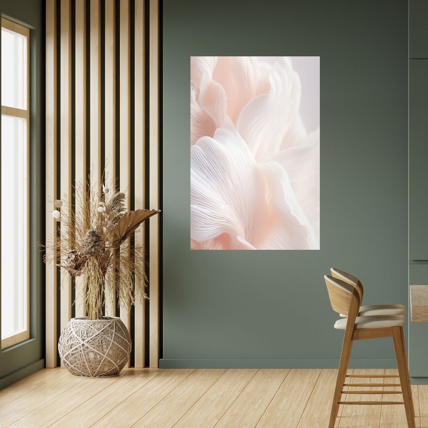 Poster verticale staccabile e attaccabile "DELICATE PINK HARMONY"