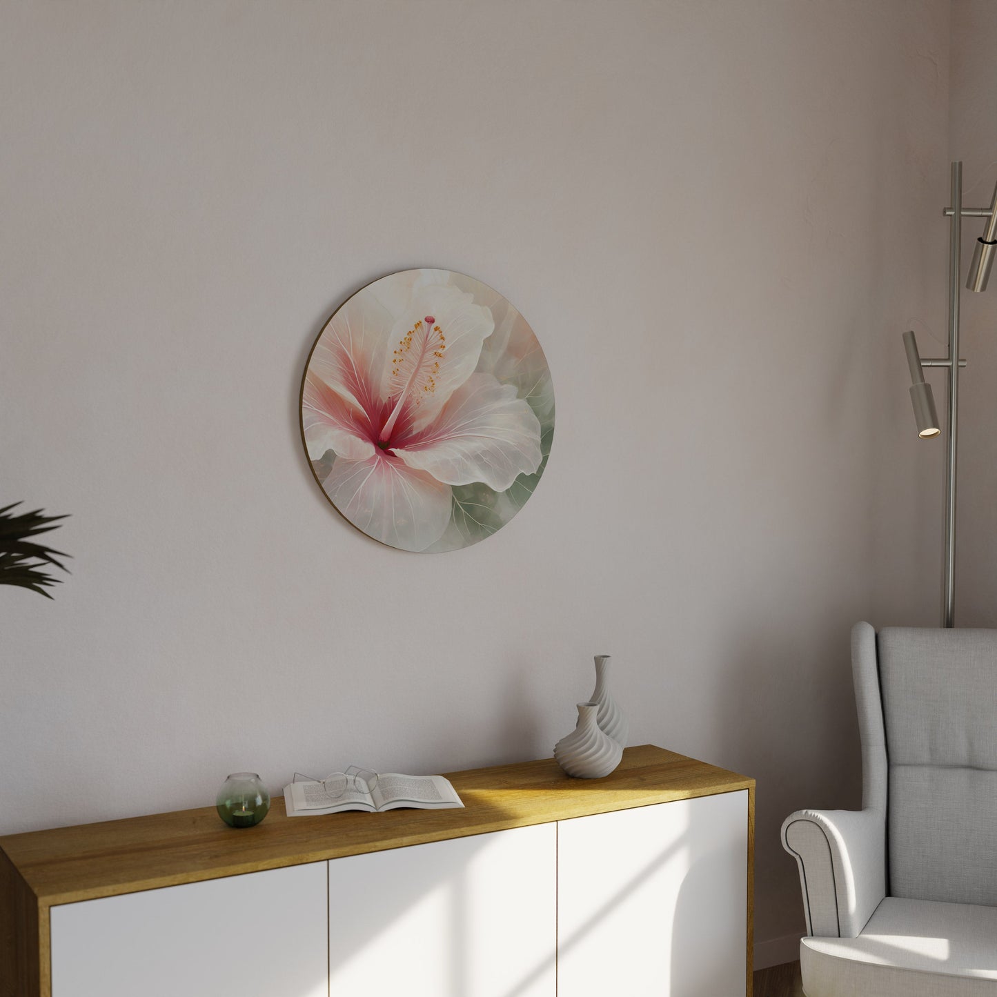 GOSSAMER FLORAL DREAM - Decorazione murale rotonda