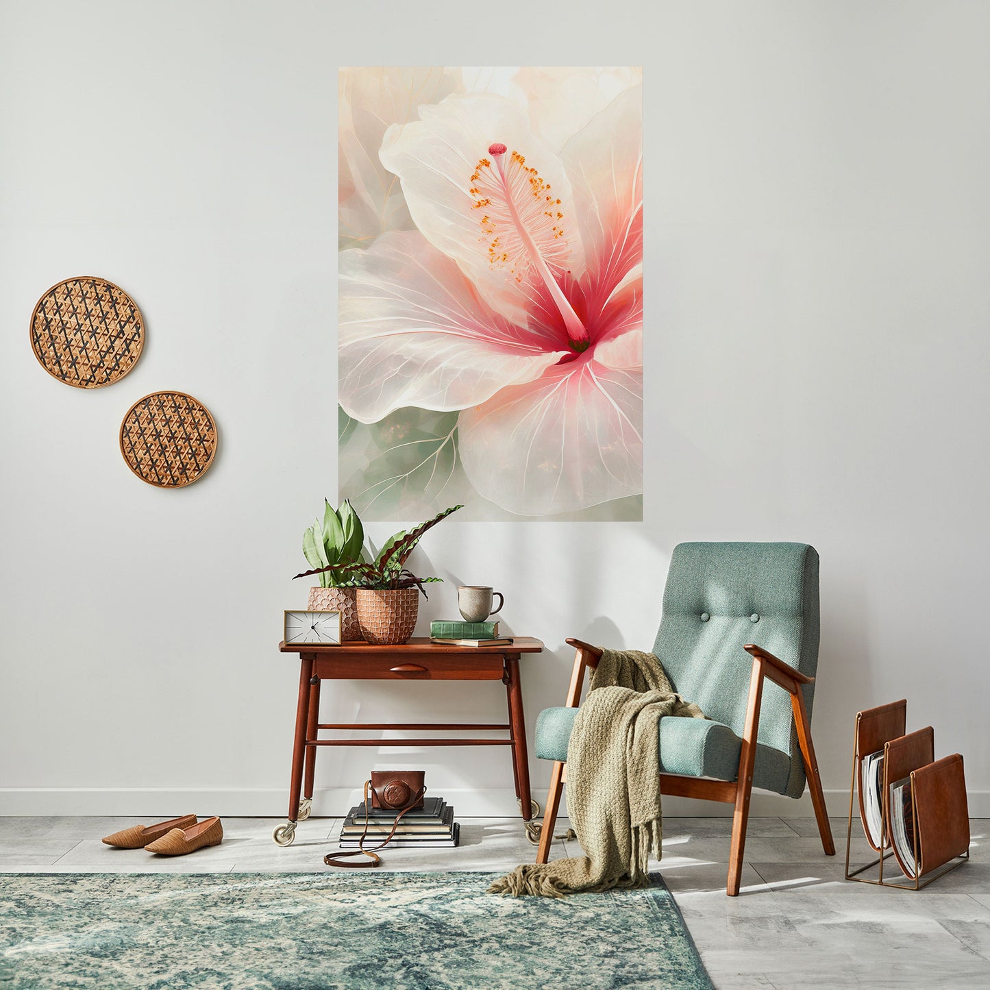 Poster verticale staccabile e attaccabile GOSSAMER FLORAL DREAM