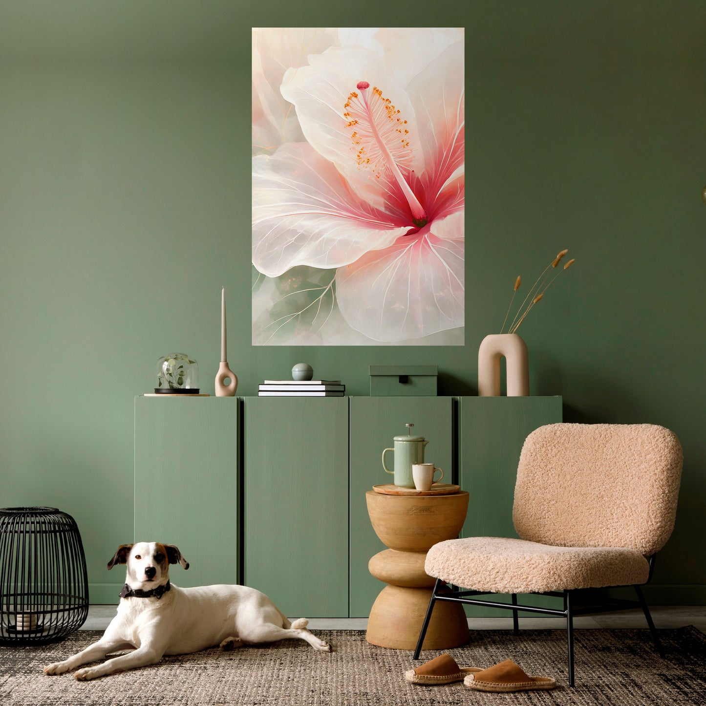 Poster verticale staccabile e attaccabile GOSSAMER FLORAL DREAM