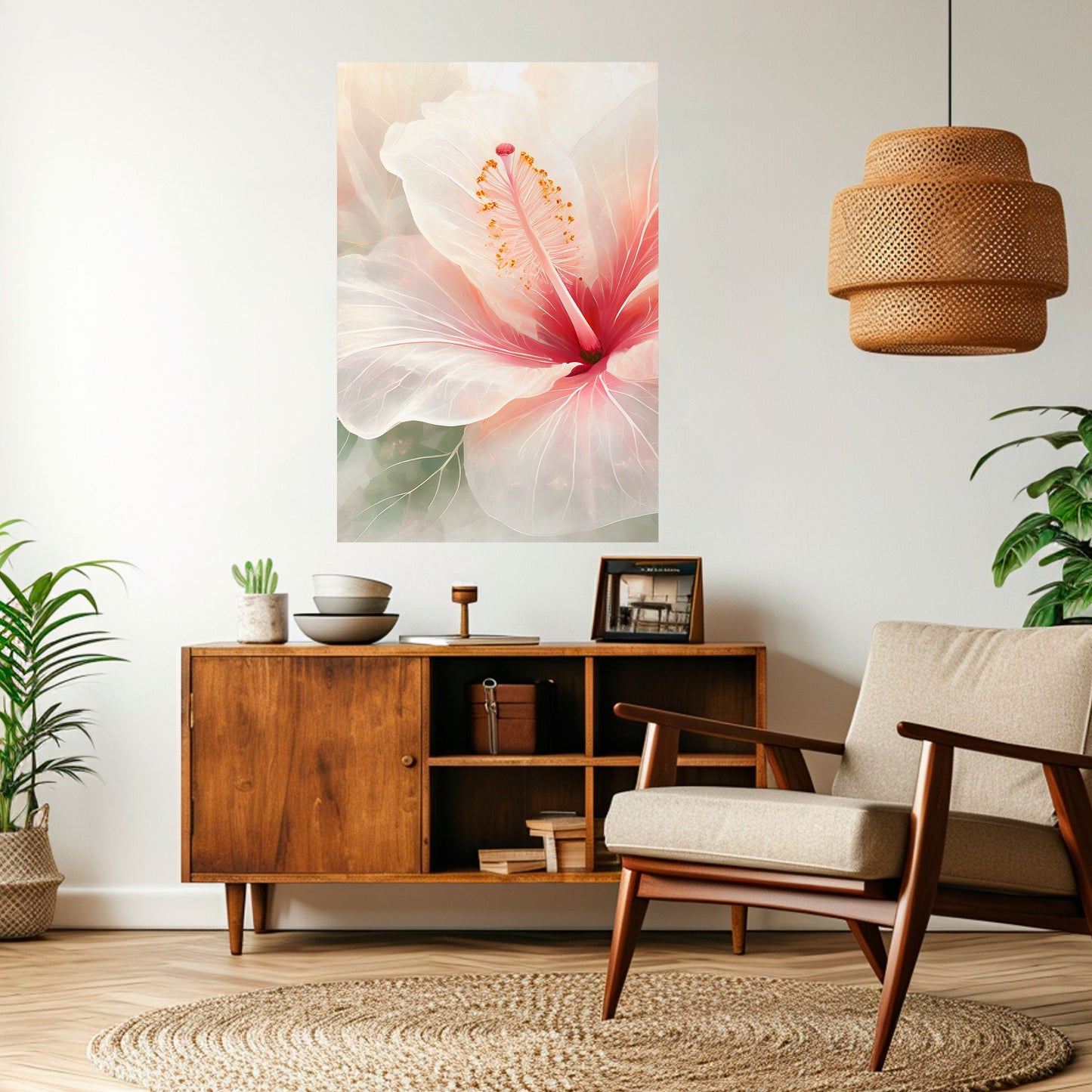Poster verticale staccabile e attaccabile GOSSAMER FLORAL DREAM