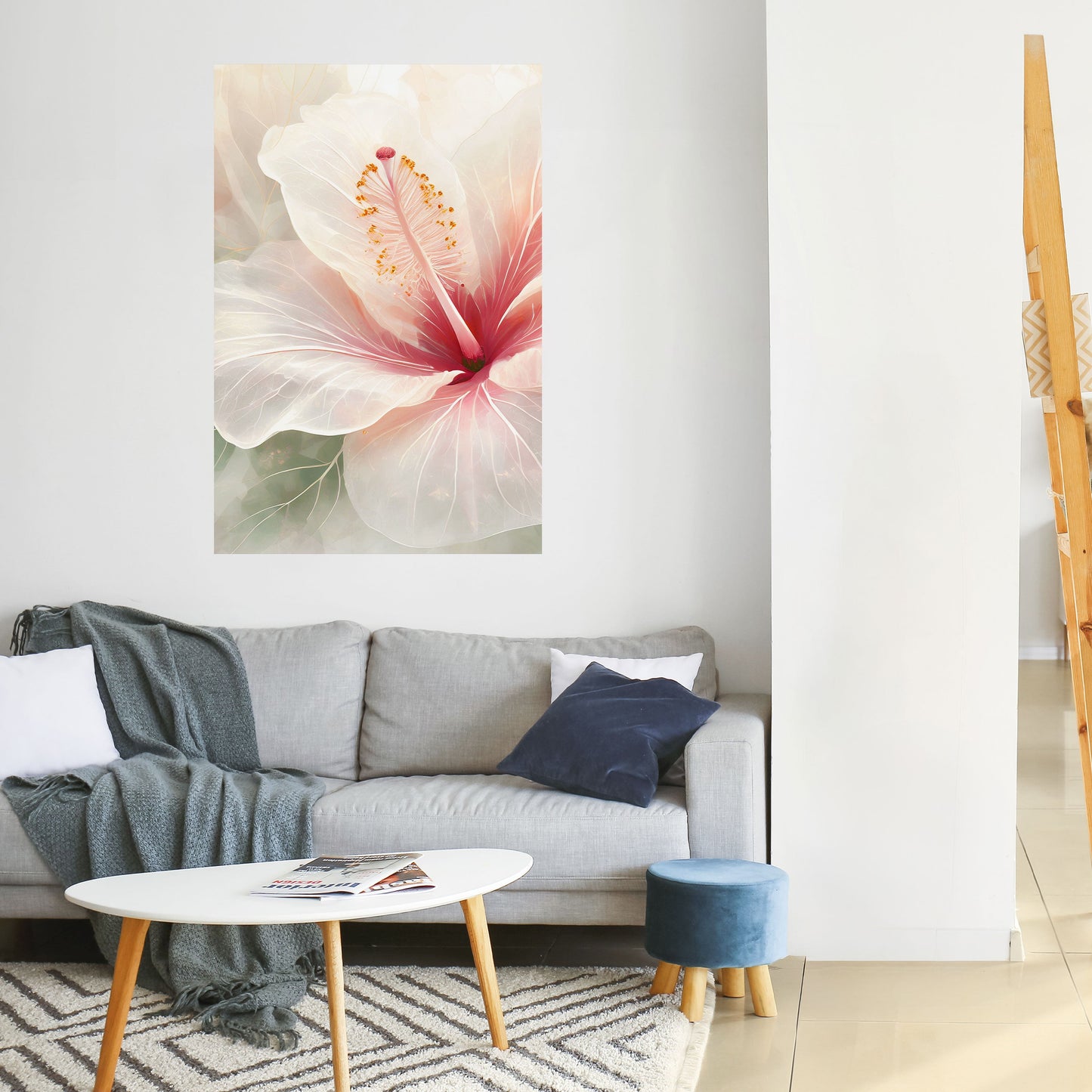 Poster verticale staccabile e attaccabile GOSSAMER FLORAL DREAM