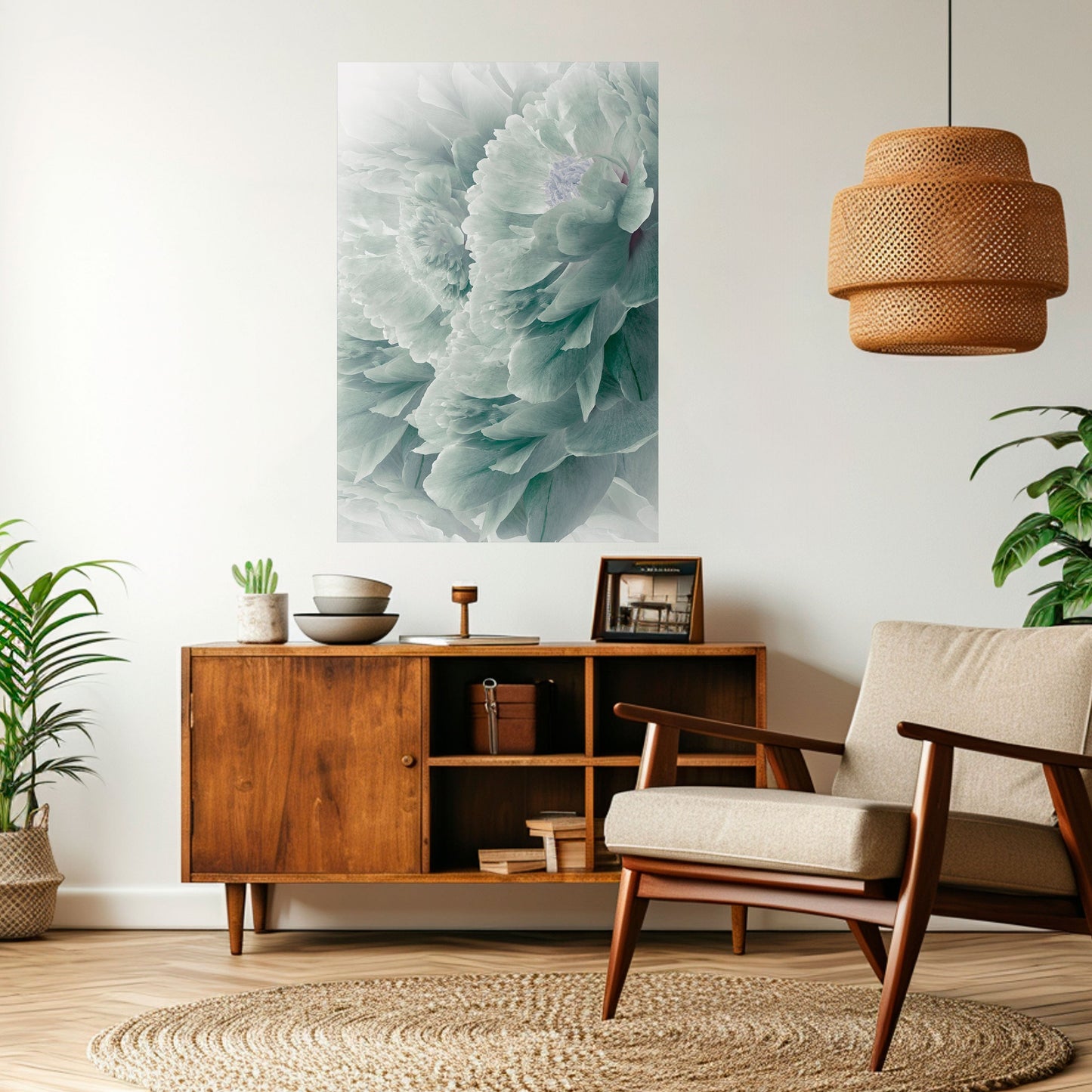 Poster verticale staccabile e attaccabile "PEONIE arboree"