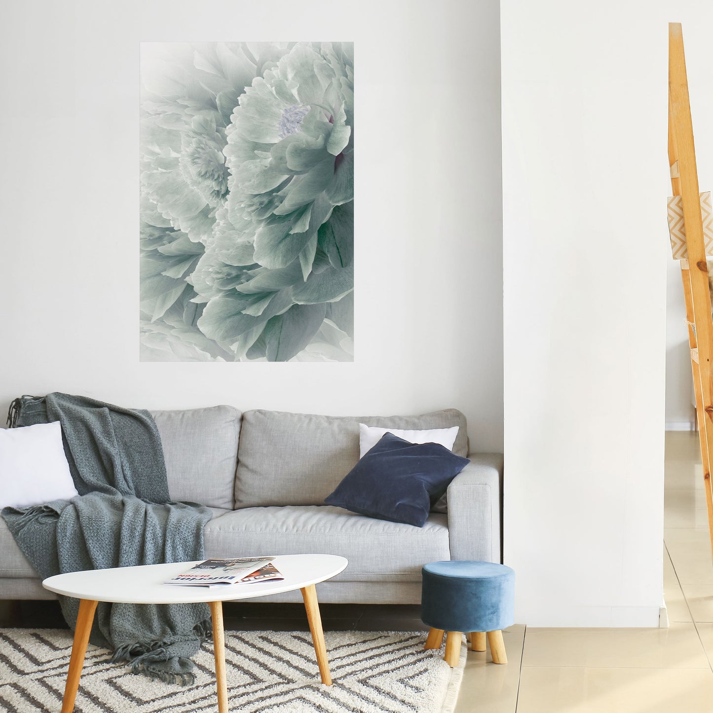 Poster verticale staccabile e attaccabile "PEONIE arboree"