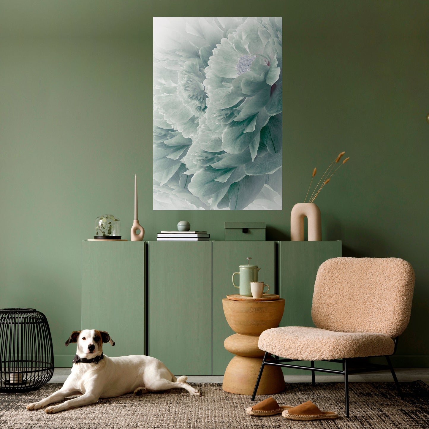 Poster verticale staccabile e attaccabile "PEONIE arboree"
