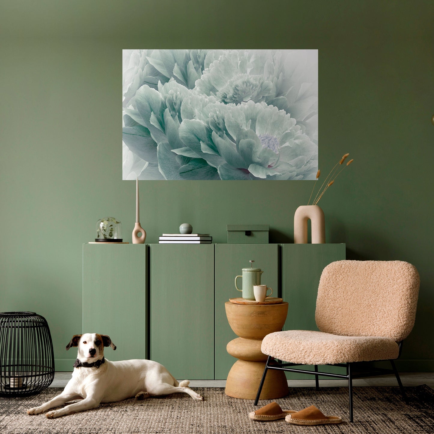 Poster orizzontale staccabile e attaccabile "PEONIE arboree"