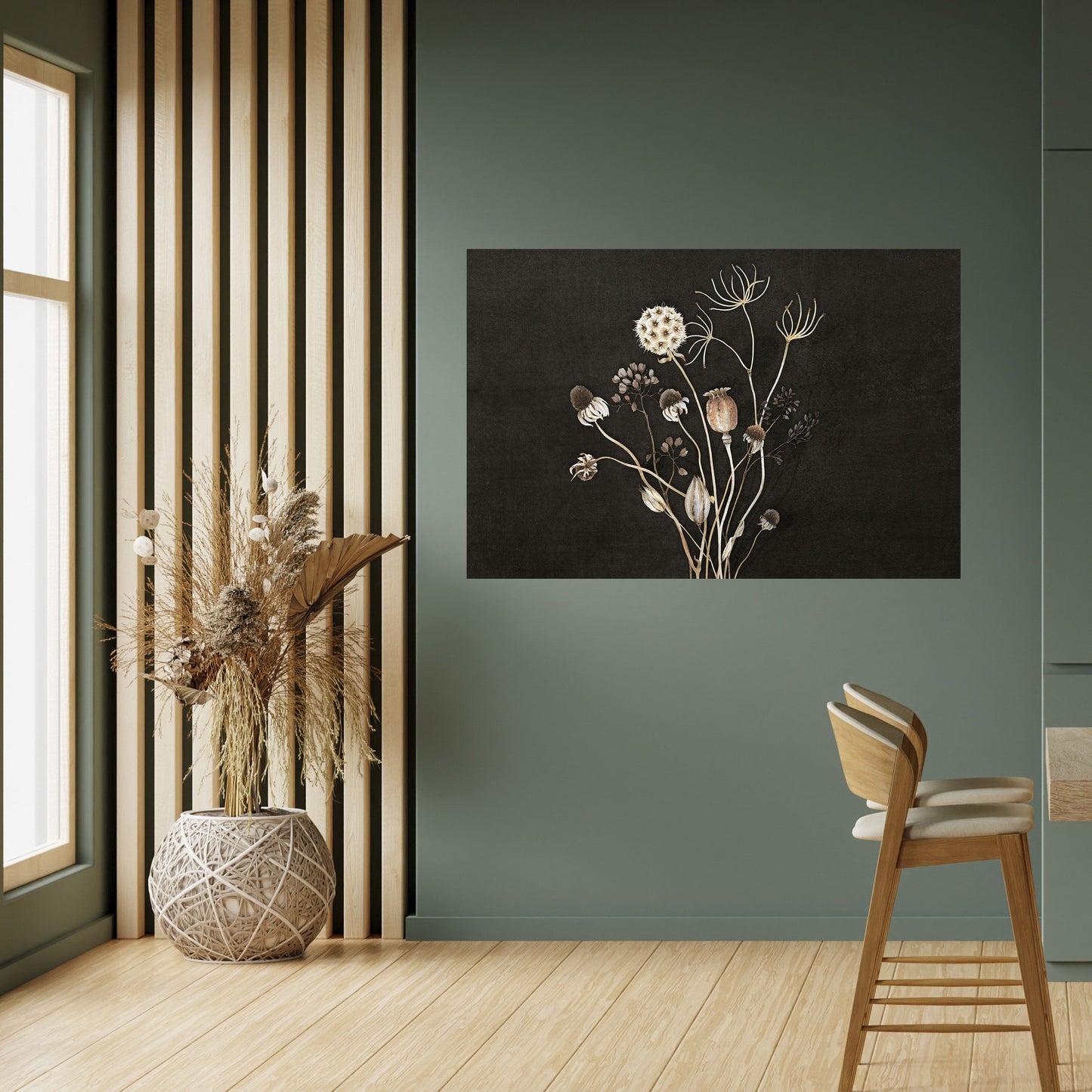 Poster orizzontale staccabile e attaccabile MEADOW SHADES