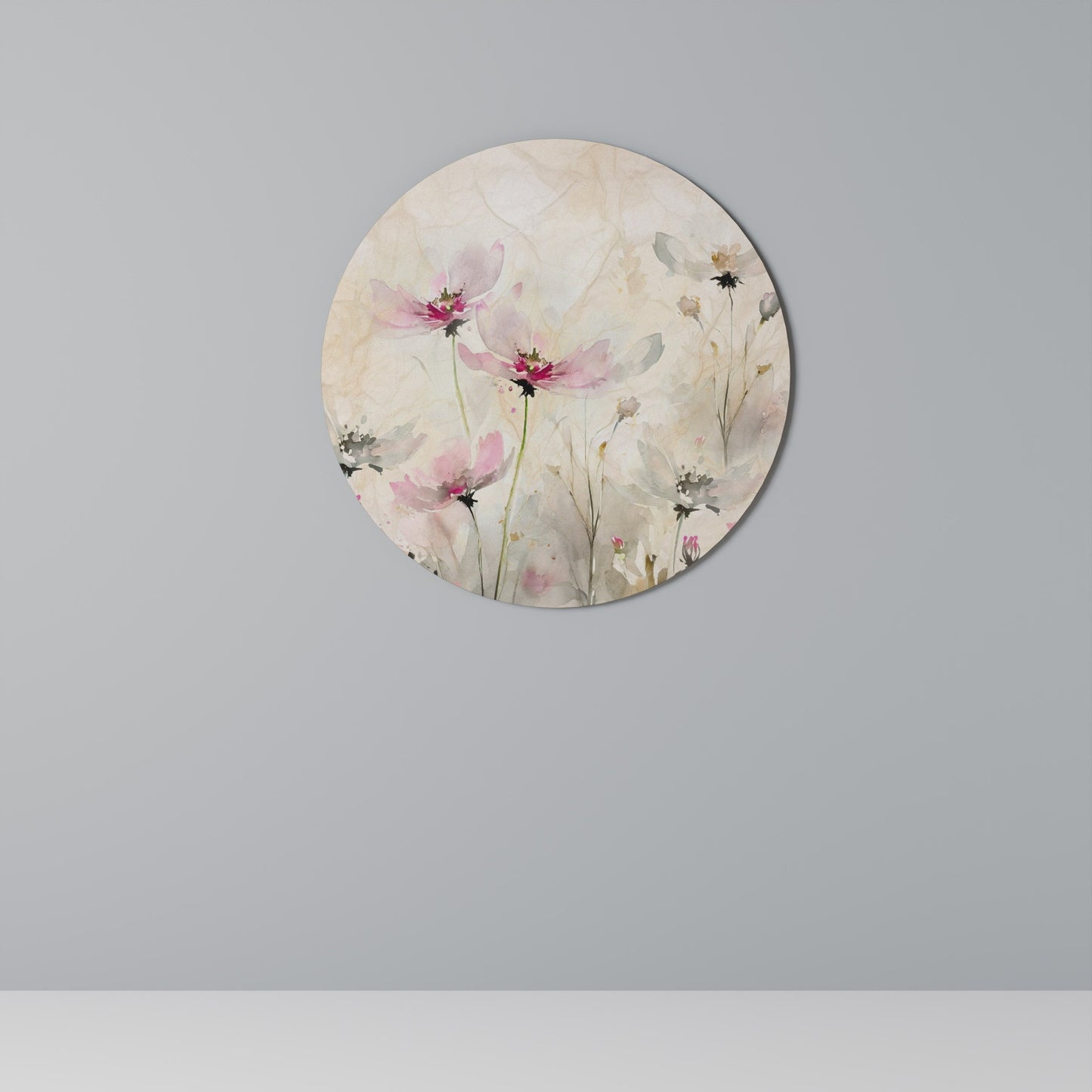 PAINTED LIGHTNESS Round Wall Art