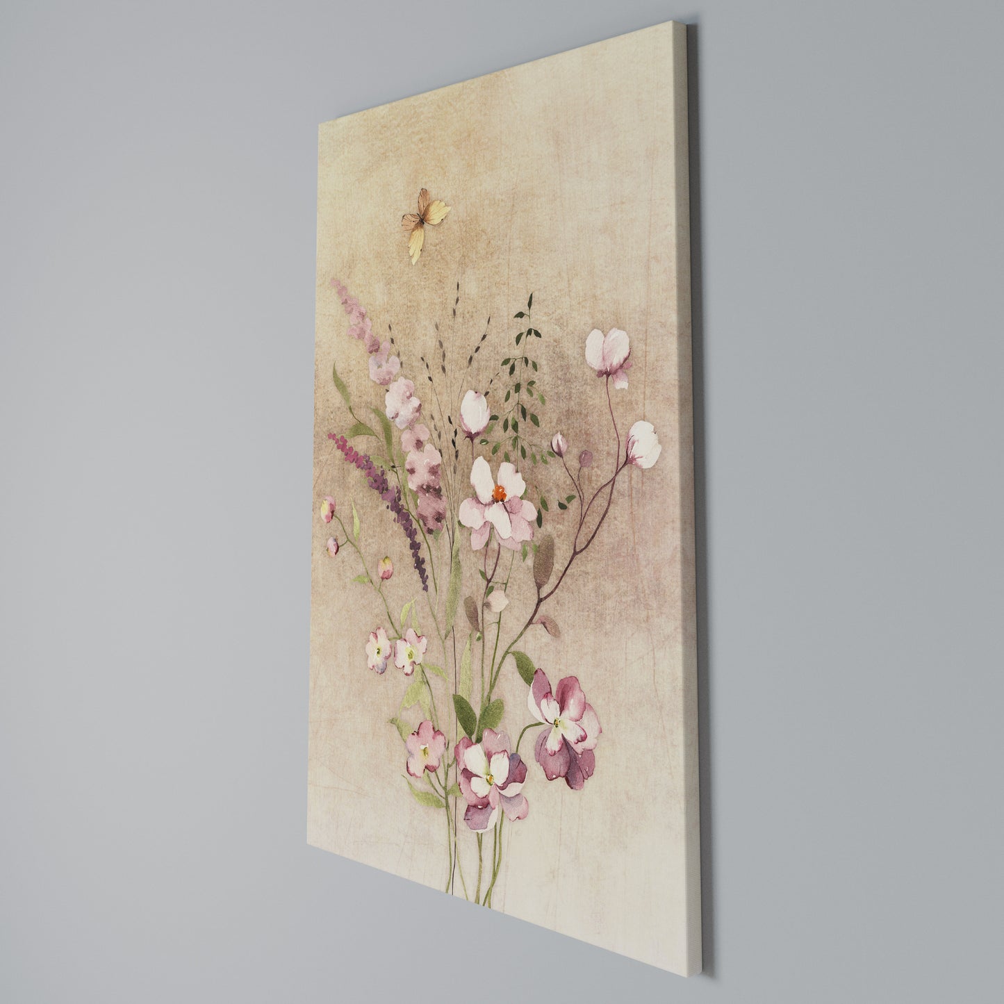 FLOWERED REVERIE Stampa su Tela Verticale