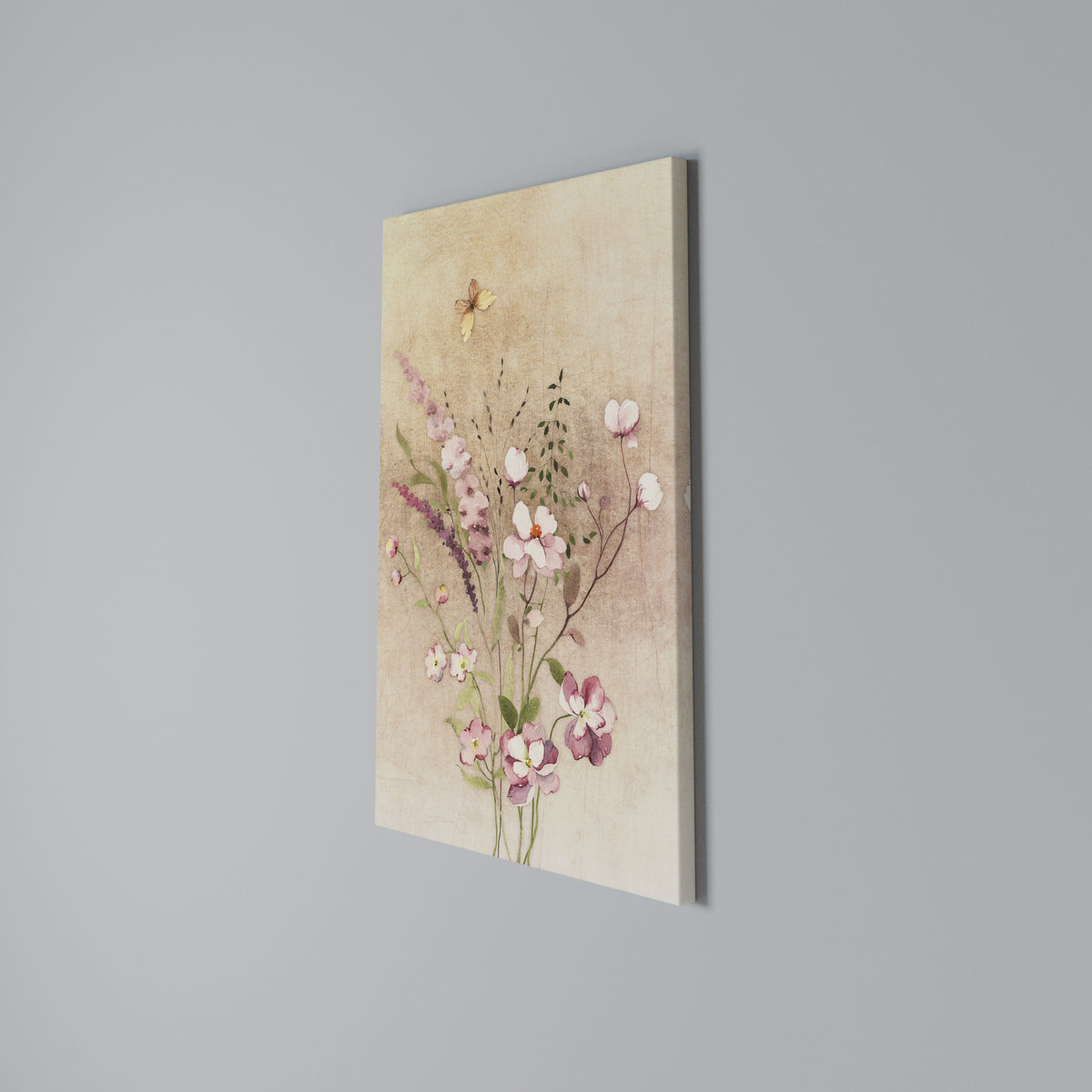 FLOWERED REVERIE Stampa su tela verticale