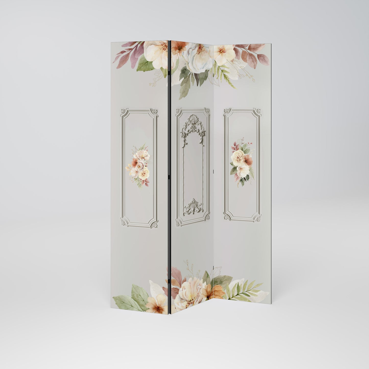 ELEGANT SHIELD Divisorio decorativo per ambienti a 3 pannelli
