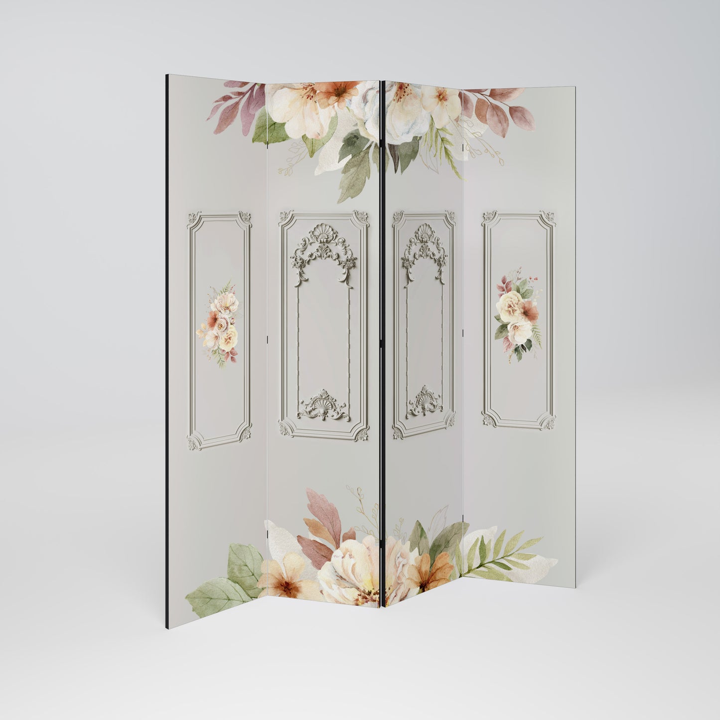 ELEGANT SHIELD Divisorio decorativo per ambienti a 4 pannelli