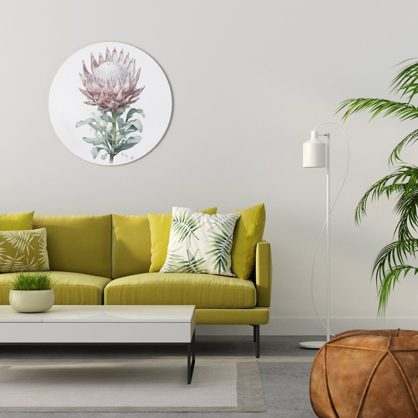 ROYAL PROTEA Round Wall Art
