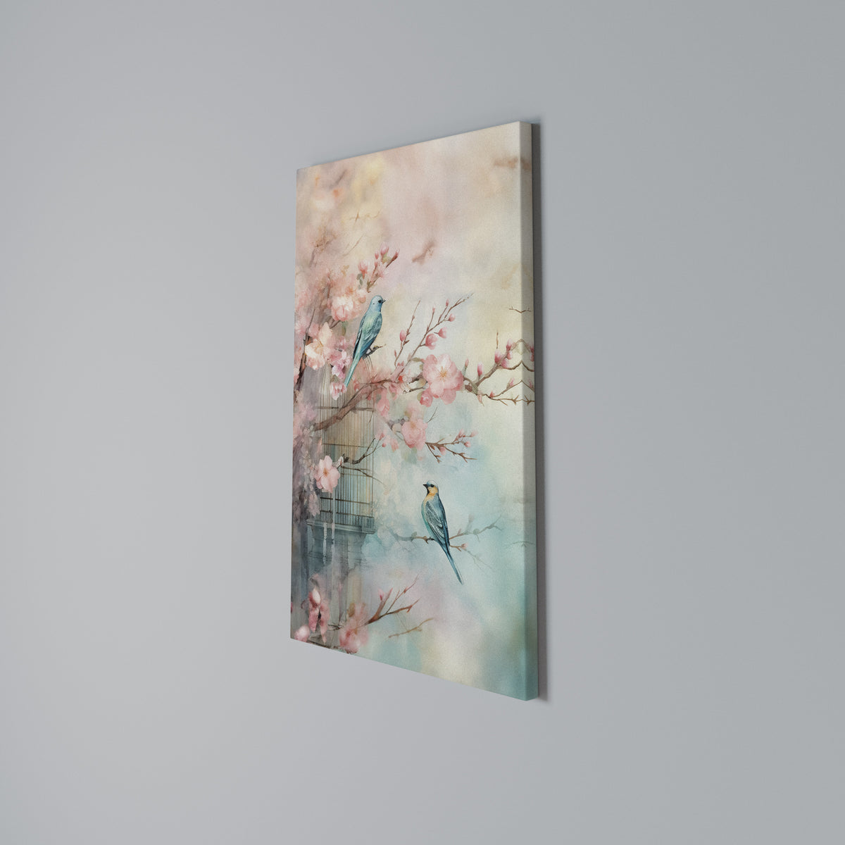 CHERRY BIRDSONG Stampa su tela verticale