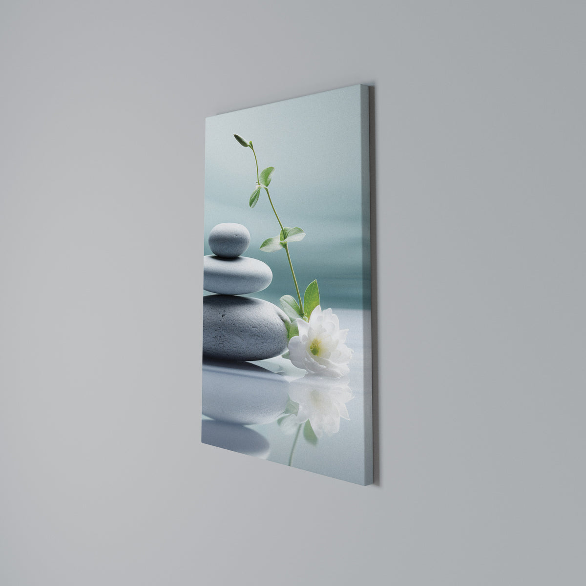 TRANQUIL STONE BALANCE Stampa su tela verticale