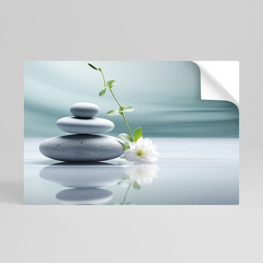 Poster orizzontale staccabile e attaccabile TRANQUIL STONE BALANCE