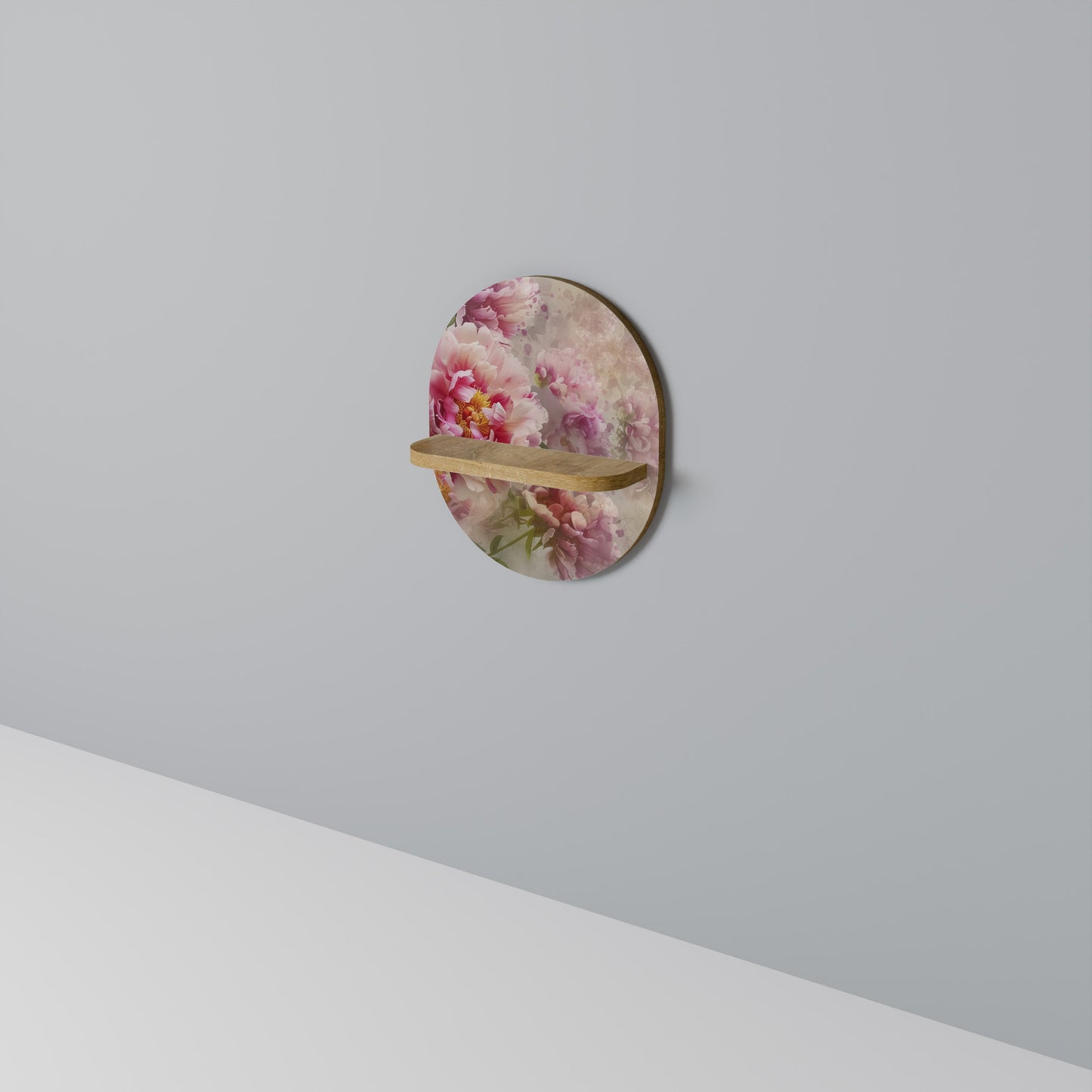 PEONY WHISPER Mensola ovale in effetto rovere