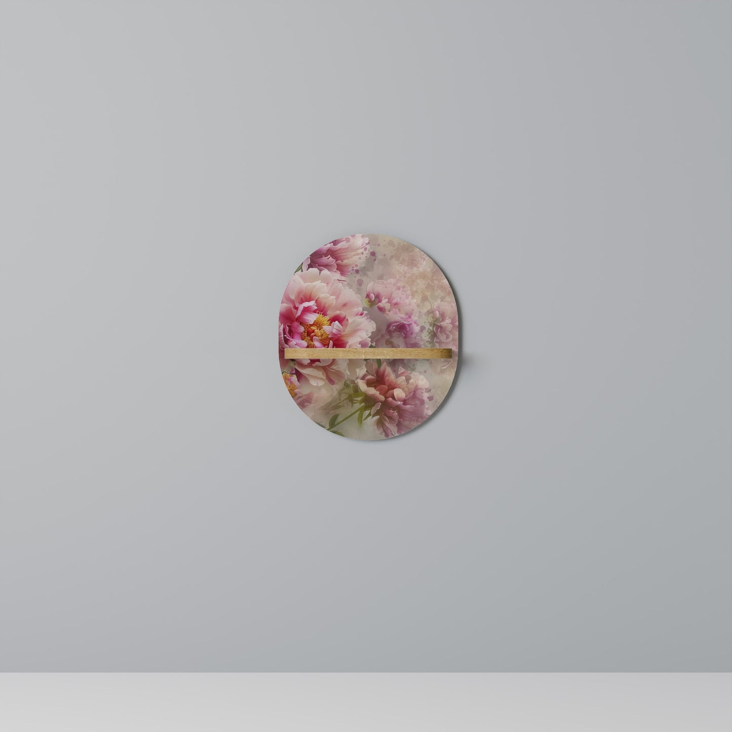 PEONY WHISPER Mensola ovale in effetto rovere