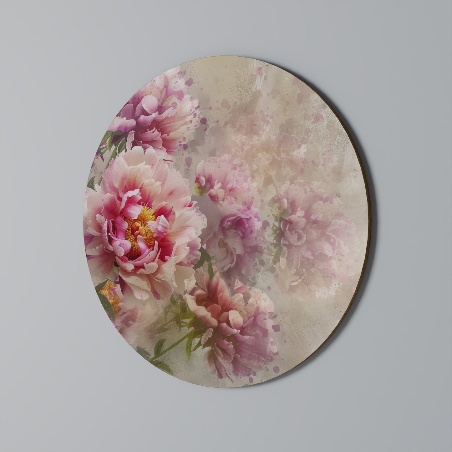 Decorazione murale rotonda PEONY WHISPER