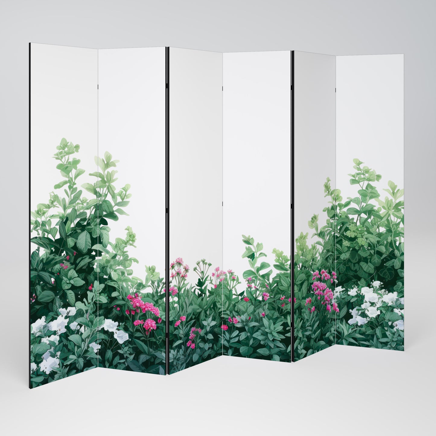 FLORAL SERENITY BARRIER Divisorio decorativo per ambienti a 6 pannelli