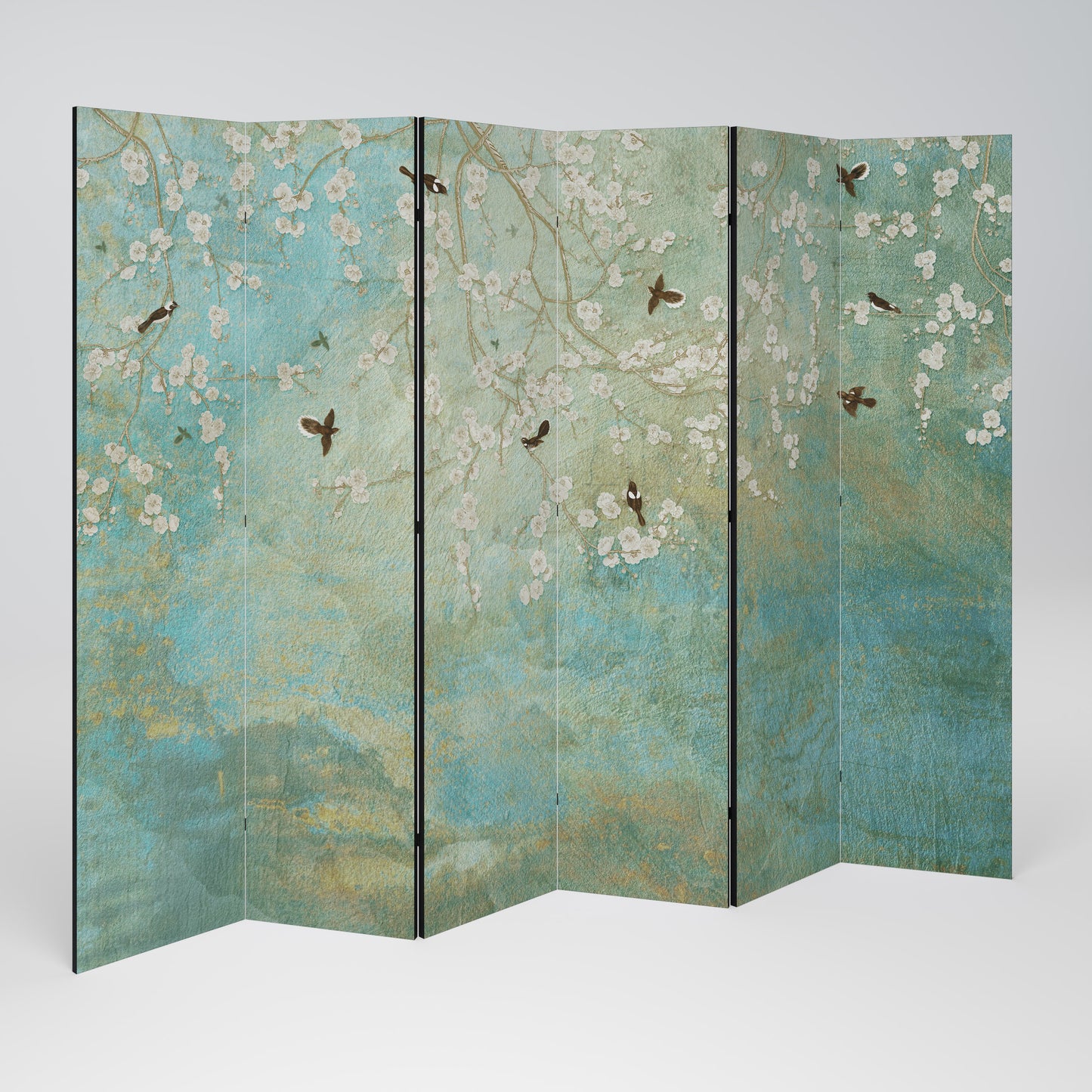 BLOOMING CHARM Divisorio decorativo per ambienti a 6 pannelli