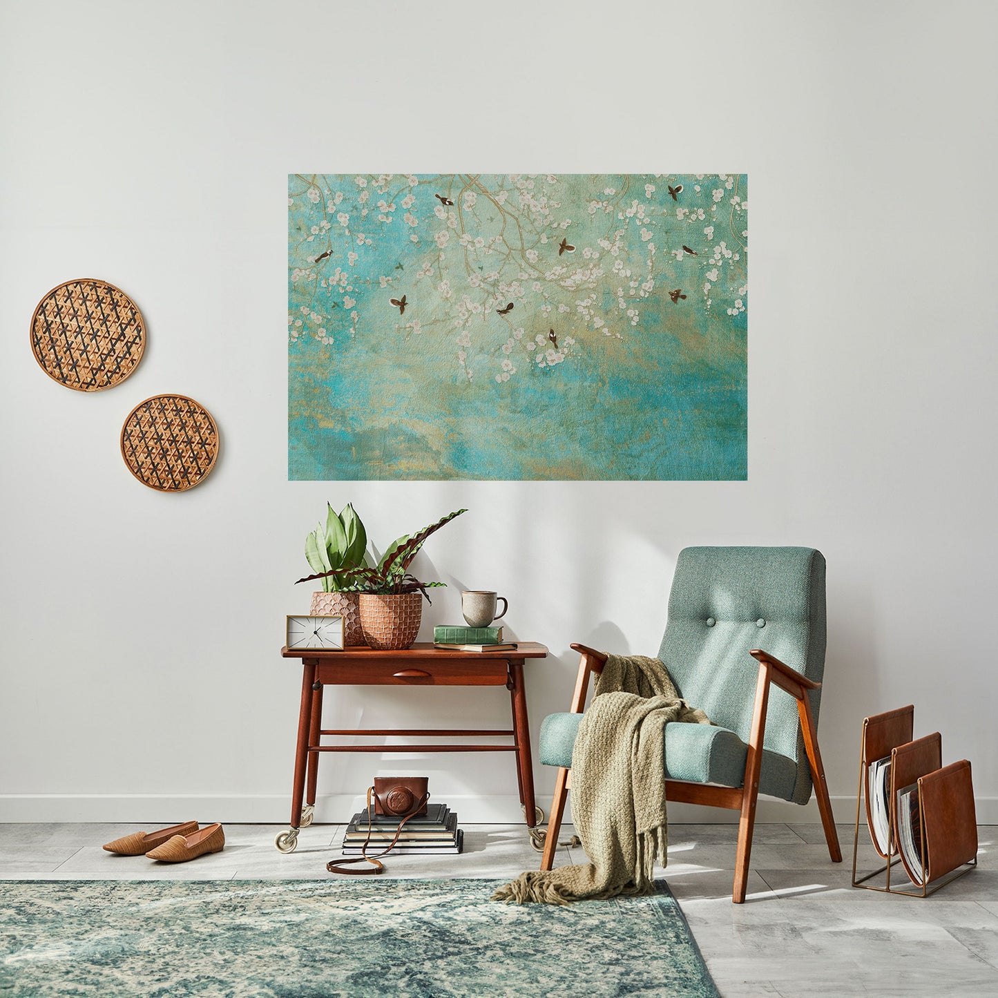 Poster orizzontale staccabile e attaccabile BLOOMING CHARM