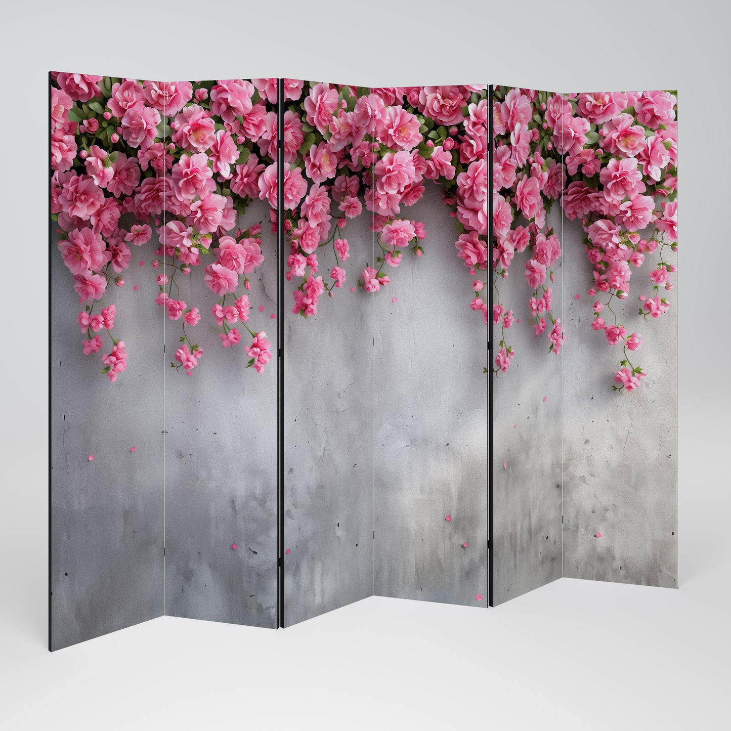 SERENE FLOWER FOLD Divisorio decorativo per ambienti a 6 pannelli