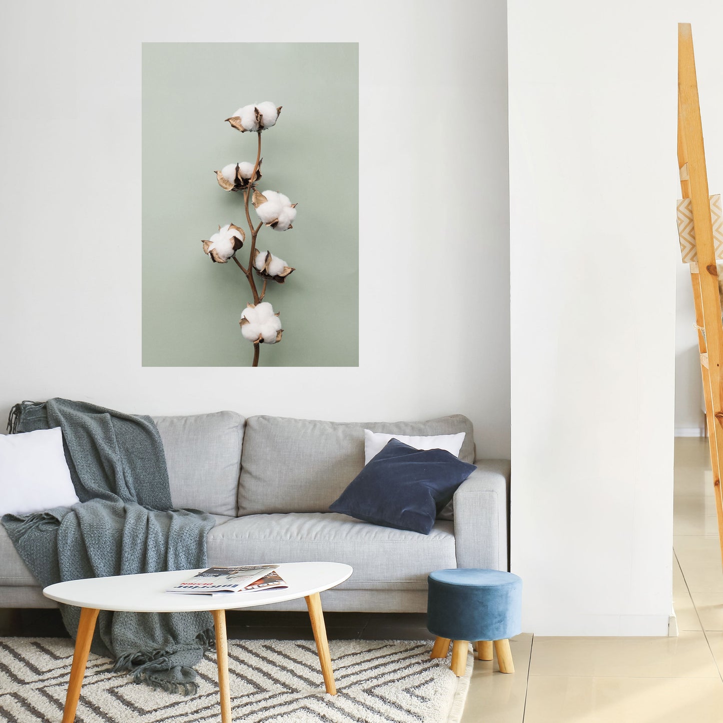 COTTON DREAMS UNFOLDED Poster verticale staccabile e attaccabile