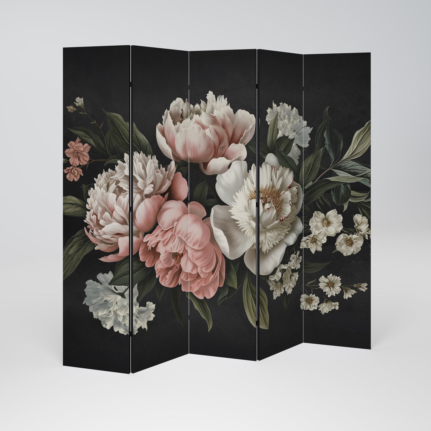 LUSH ELEGANCE Divisorio decorativo per ambienti a 5 pannelli