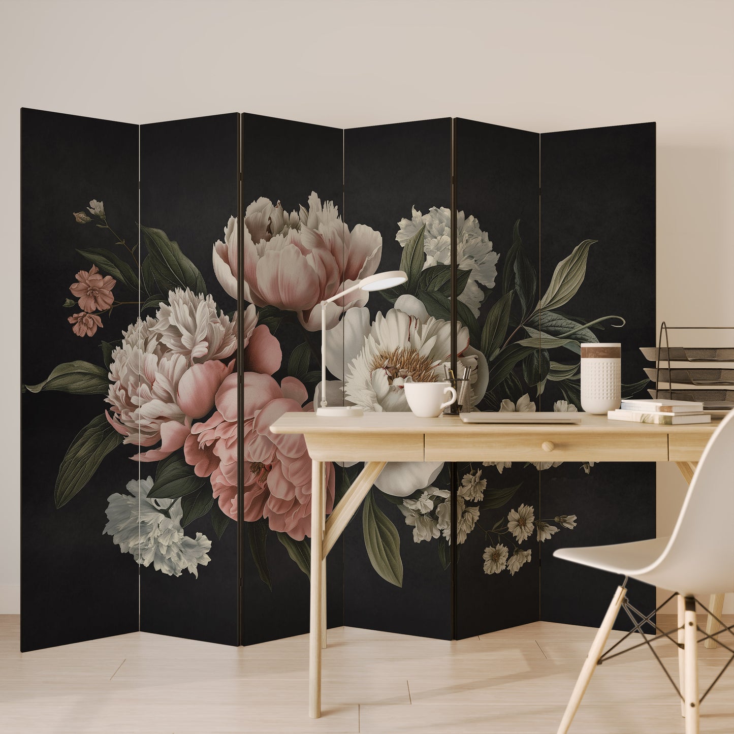 LUSH ELEGANCE Divisorio decorativo per ambienti a 6 pannelli
