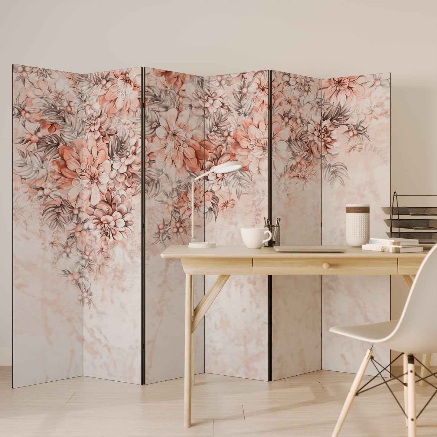 MARBLE GARDEN FANTASY Divisorio decorativo per ambienti a 6 pannelli
