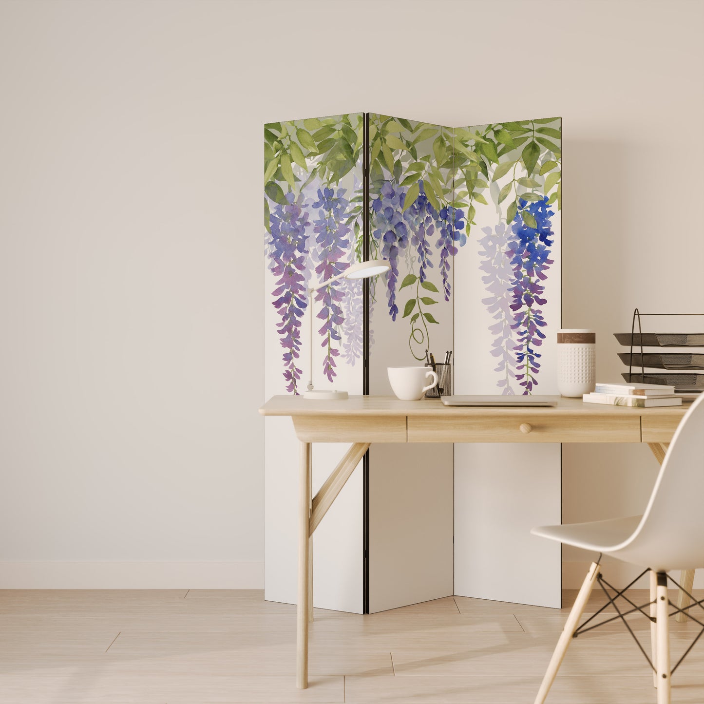 BOTANICAL BREEZE Divisorio decorativo per ambienti a 3 pannelli