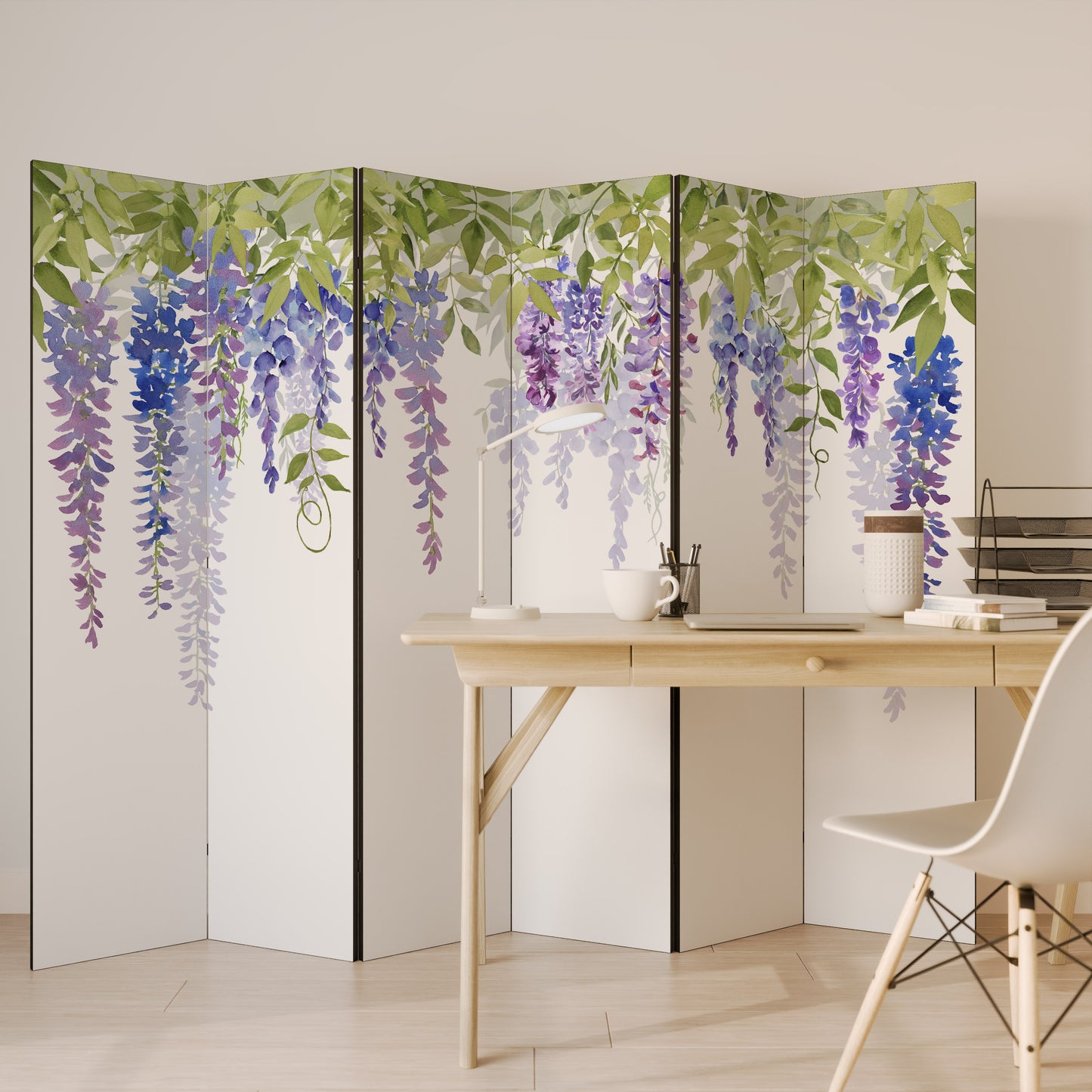BOTANICAL BREEZE Divisorio decorativo per ambienti a 6 pannelli