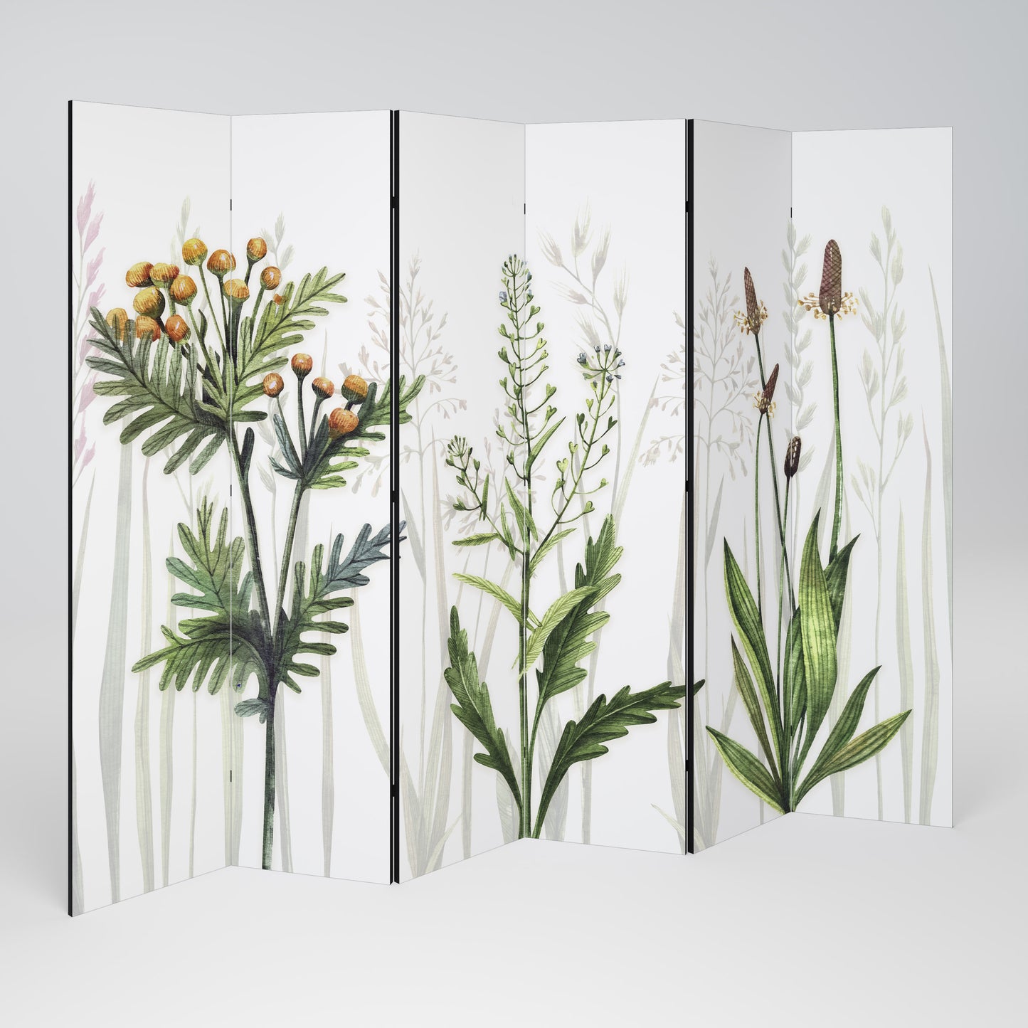 HERBAL DREAM Divisorio decorativo per ambienti a 6 pannelli
