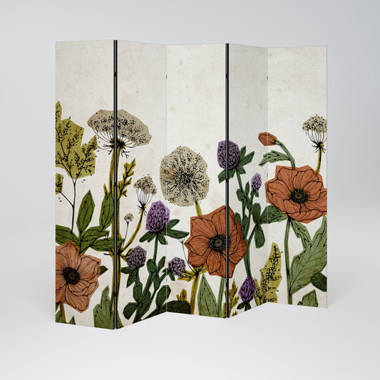 SPROUT ELEGANCE Divisorio decorativo per ambienti a 5 pannelli