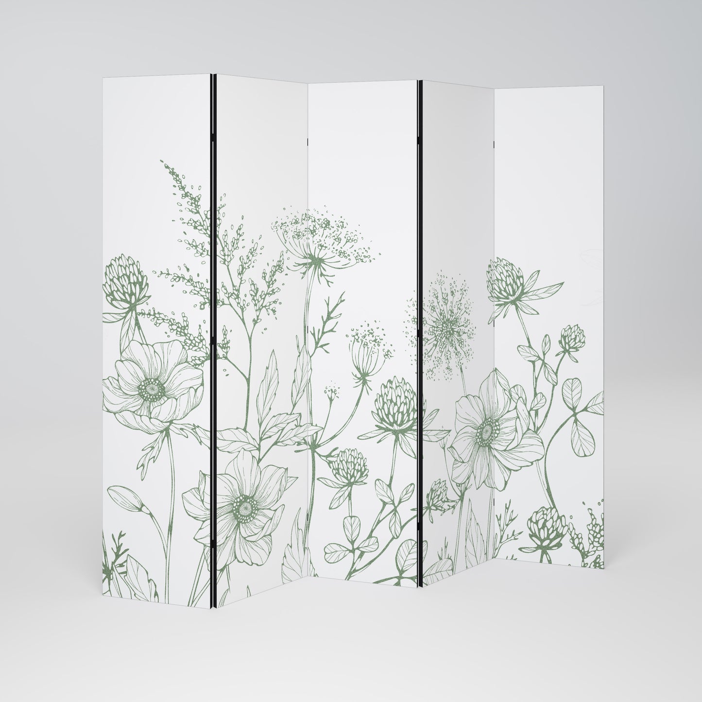 WILDER BEAUTY Divisorio decorativo per ambienti a 5 pannelli
