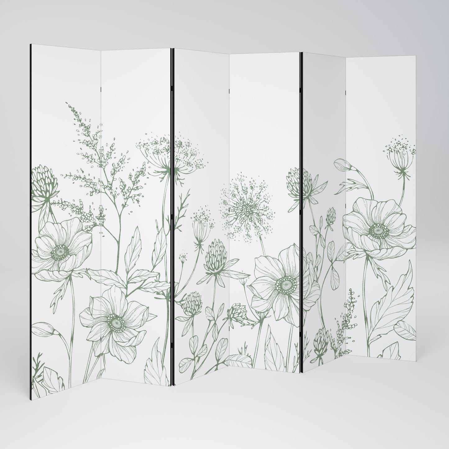 WILDER BEAUTY Divisorio decorativo per ambienti a 6 pannelli