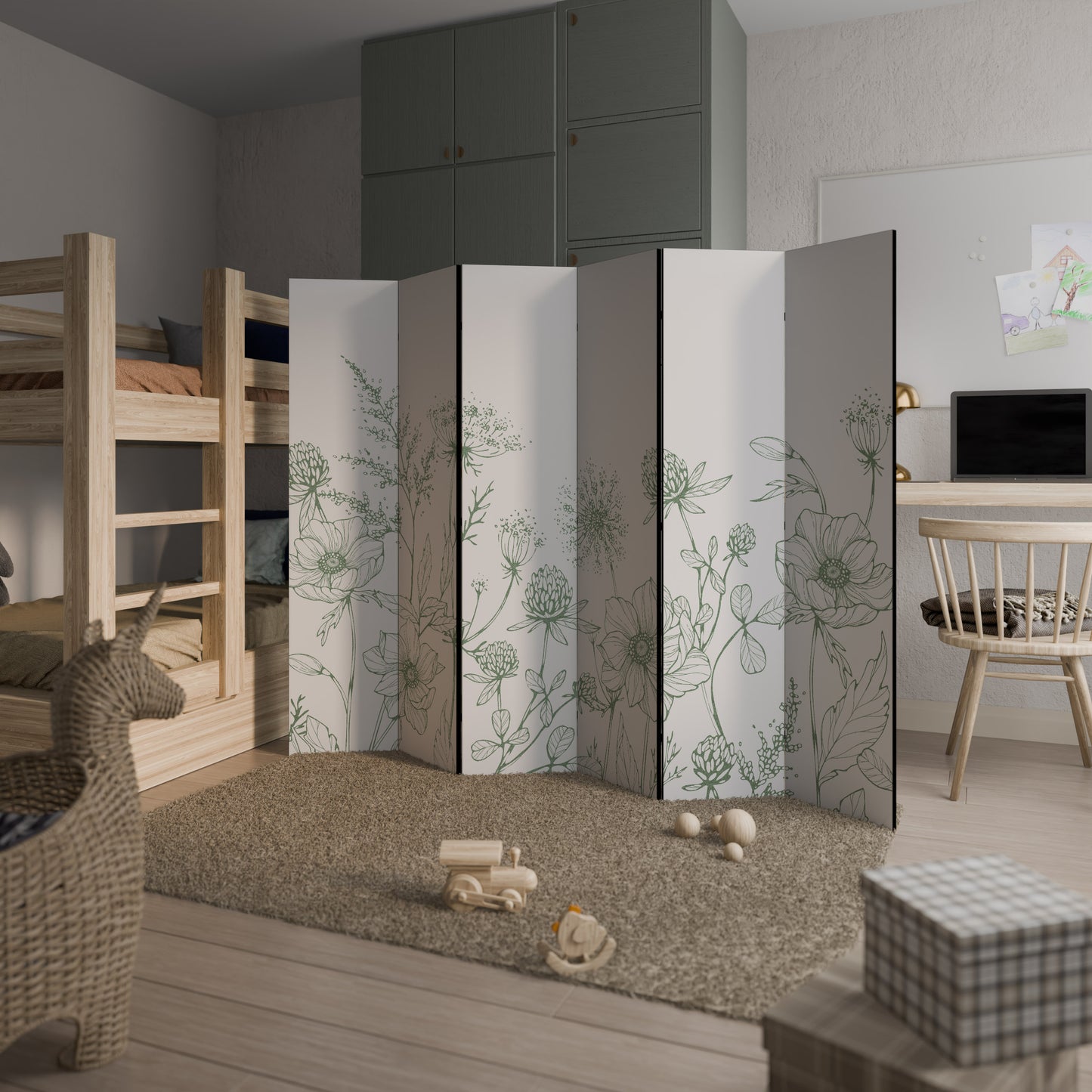 WILDER BEAUTY Divisorio decorativo per ambienti a 6 pannelli