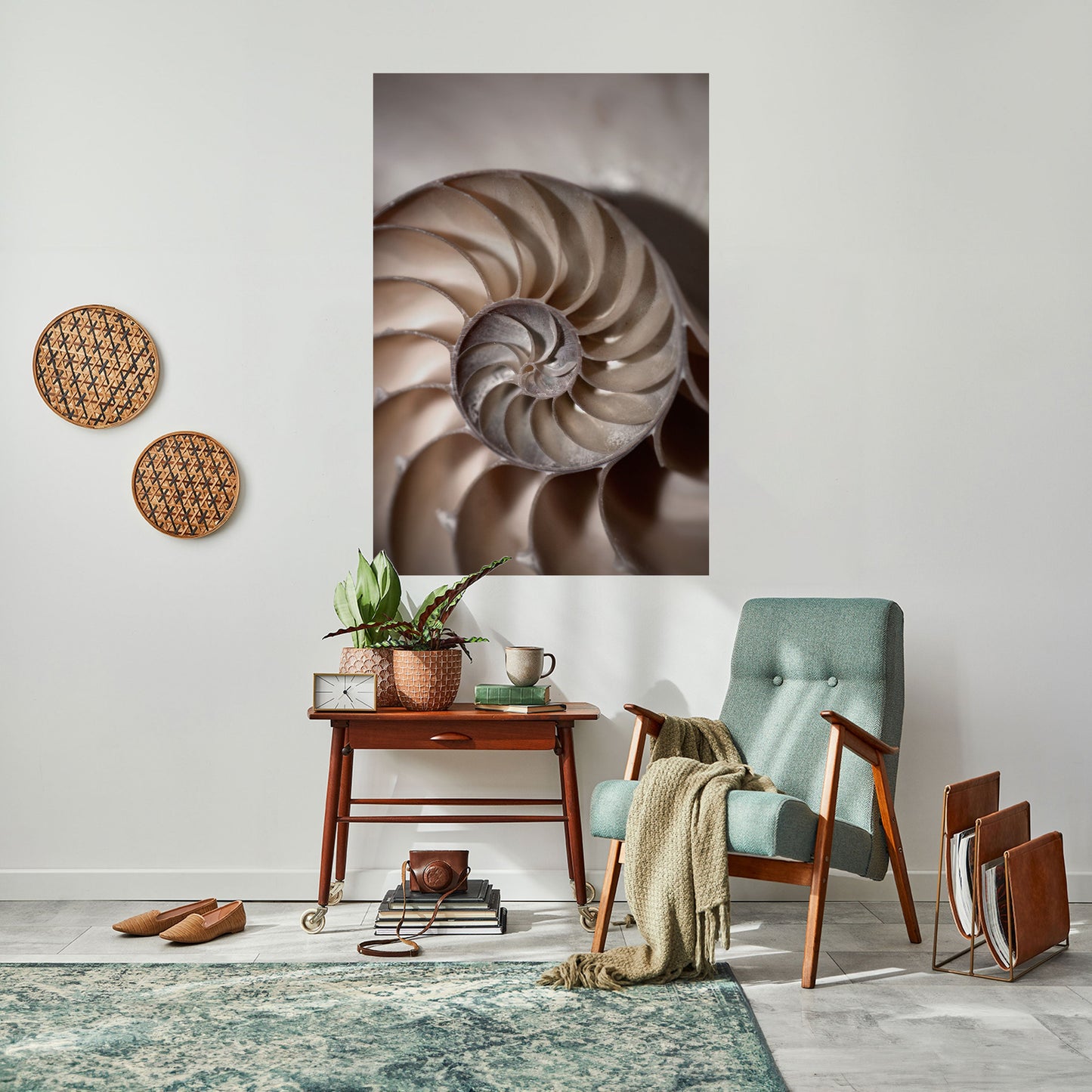 Poster verticale staccabile e attaccabile SUSSURRI DI CONCHIGLIE