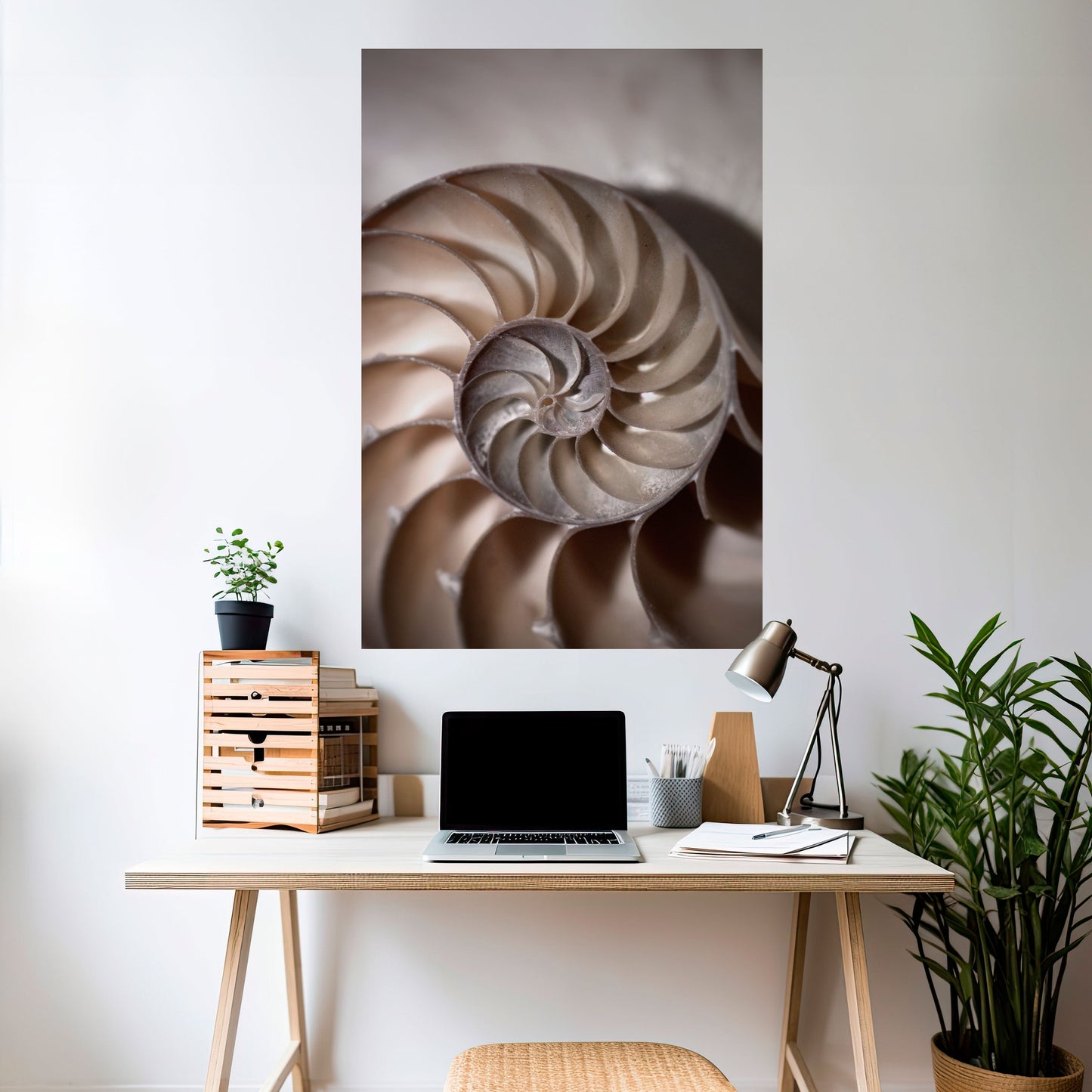 Poster verticale staccabile e attaccabile SUSSURRI DI CONCHIGLIE