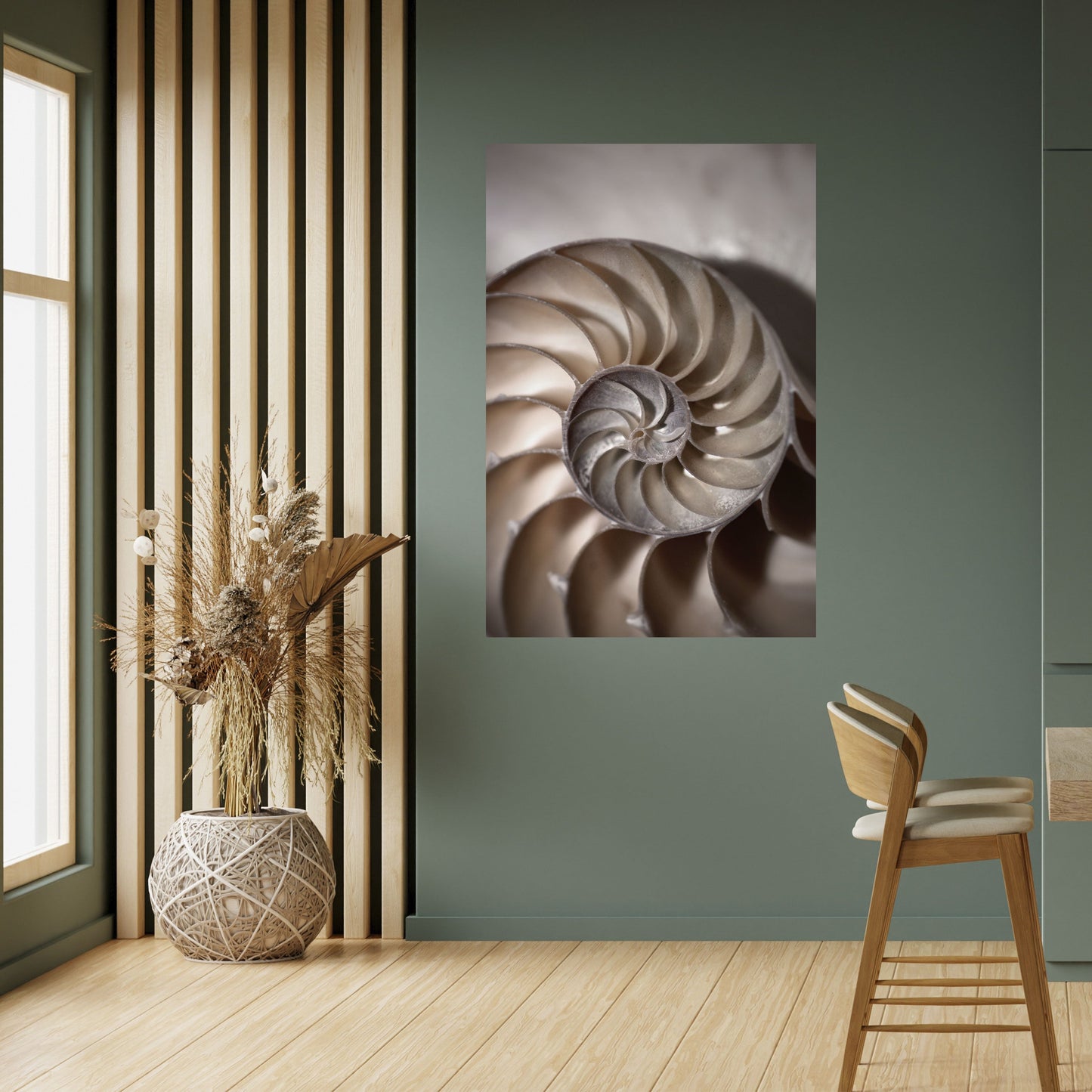 Poster verticale staccabile e attaccabile SUSSURRI DI CONCHIGLIE